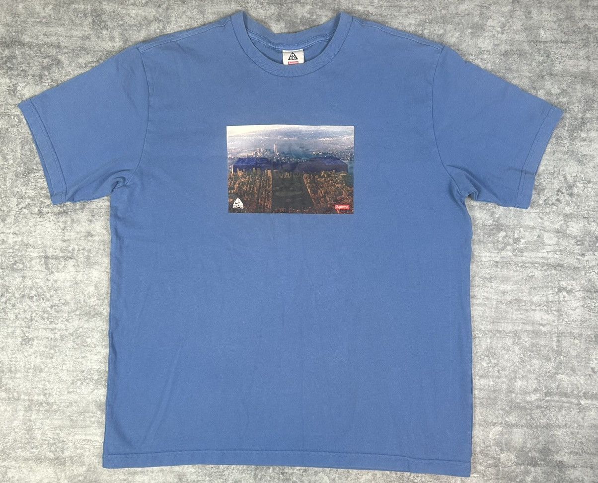 Nike ACG × Supreme Supreme x Nike ACG Grid Tee Blue - Size XL Size US XL / EU 56 / 4 - 3 Thumbnail