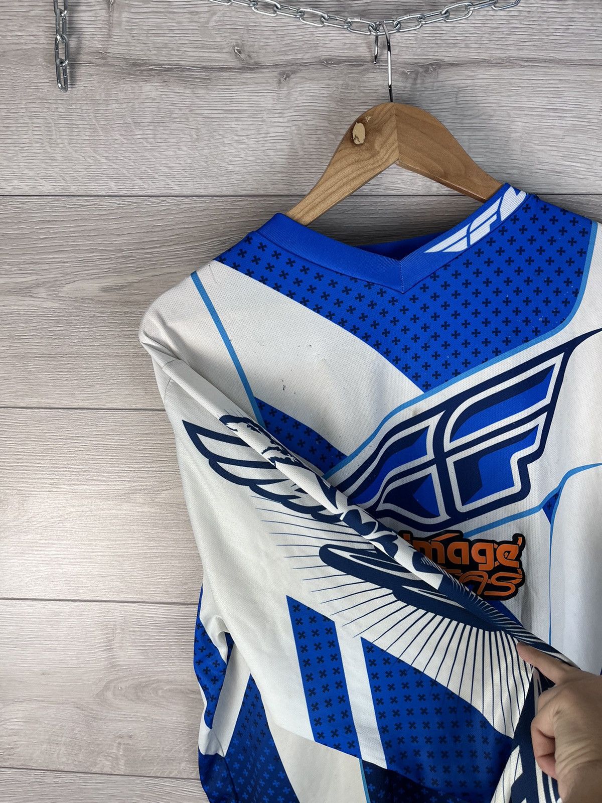 Other Racer motorcycle racing Moto T-shirt jersey size L Parky #46 Size US L / EU 52-54 / 3 - 4 Thumbnail