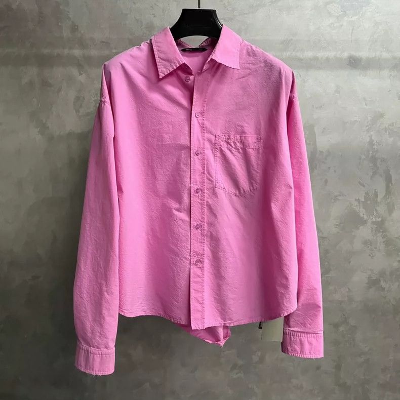Balenciaga Balenciaga size 34 Pink Back Letter Logo Long Sleeve Shirt Size XS / US 0-2 / IT 36-38 - 1 Thumbnail