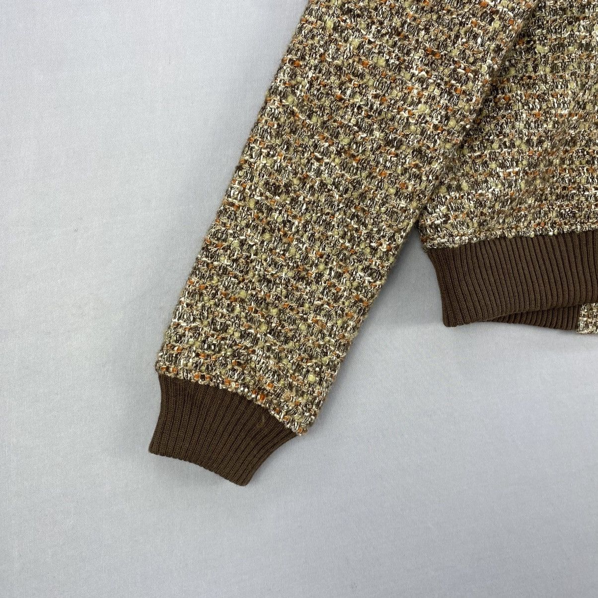 Aran Isles Knitwear Vintage Y2k Knitwear Bomber Jacket By Paodelo Size XXS / US 00 / IT 34 - 6 Thumbnail