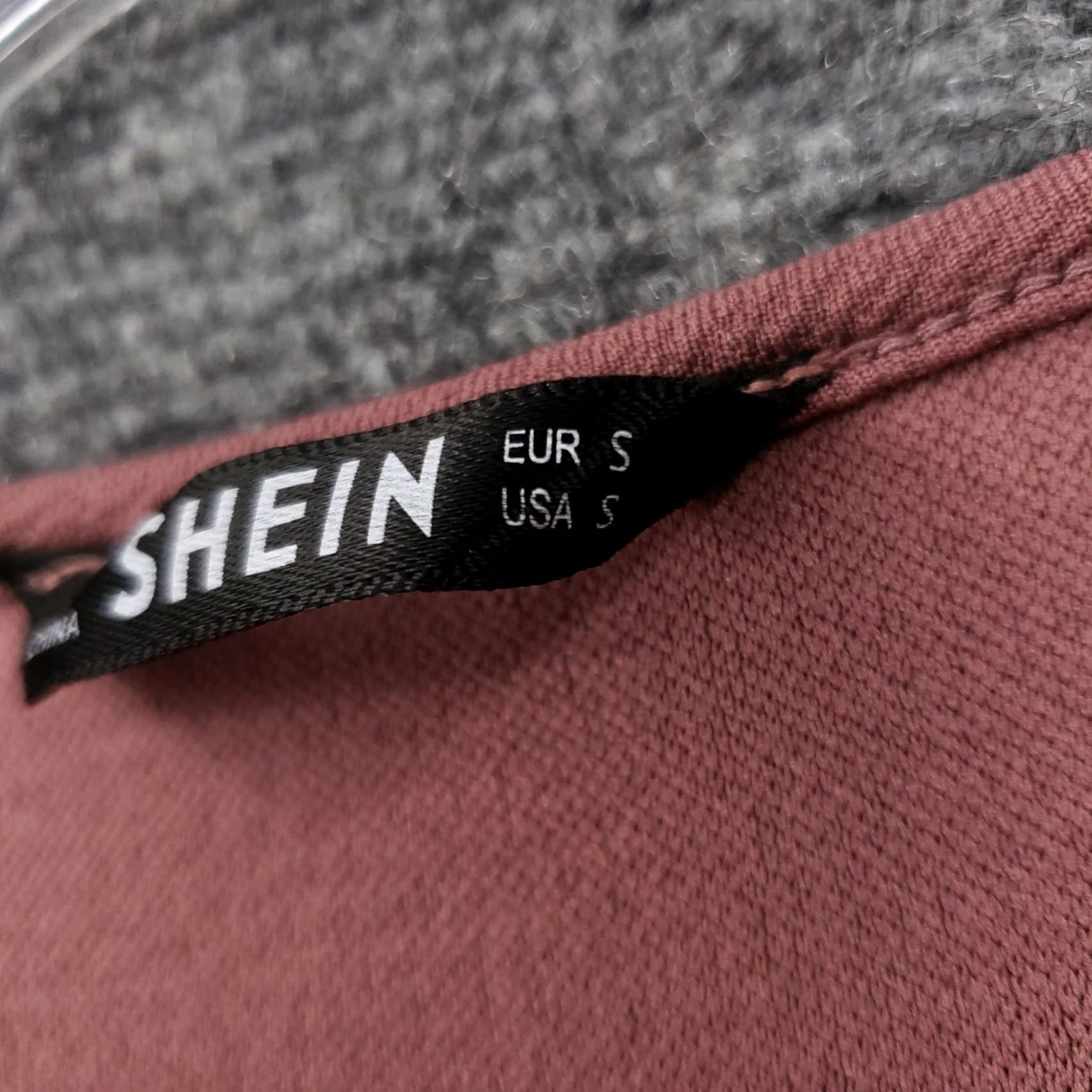 Shein SheIn Blouse Shirt Tunic Oversized Brown Womens S Small Knit Polyester Long Sleeve Round Neck Casual Pattern Solid Hairline? Size S / US 4 / IT 40 - 4 Thumbnail