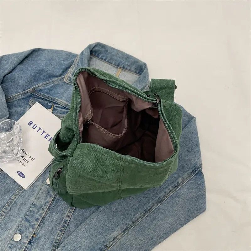 Japanese Brand Canvas Crossbody Bag Size ONE SIZE - 4 Thumbnail