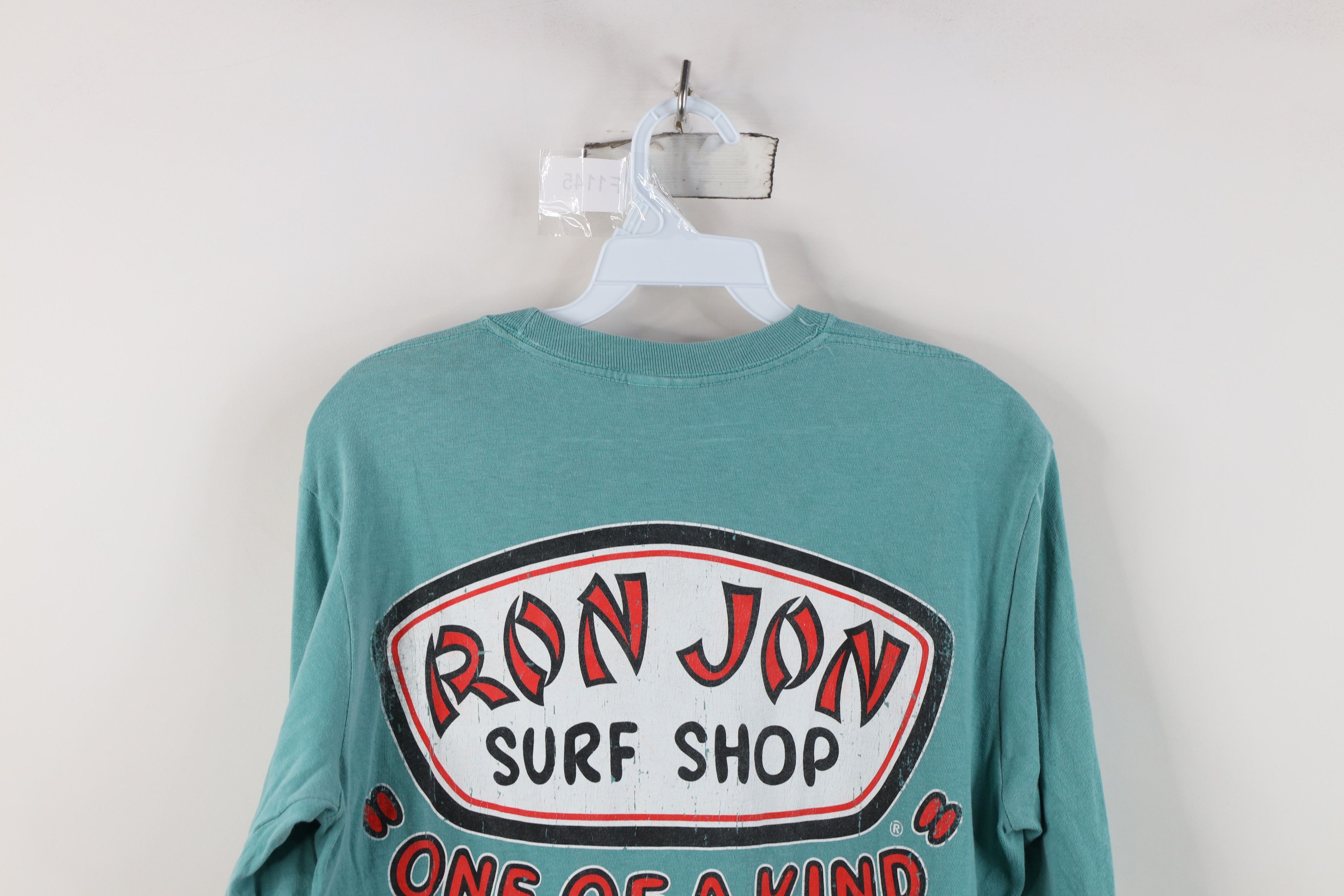 Vintage Vintage Ron Jon Surf Ship Spell Out Long Sleeve T-Shirt Teal Size US S / EU 44-46 / 1 - 13 Thumbnail