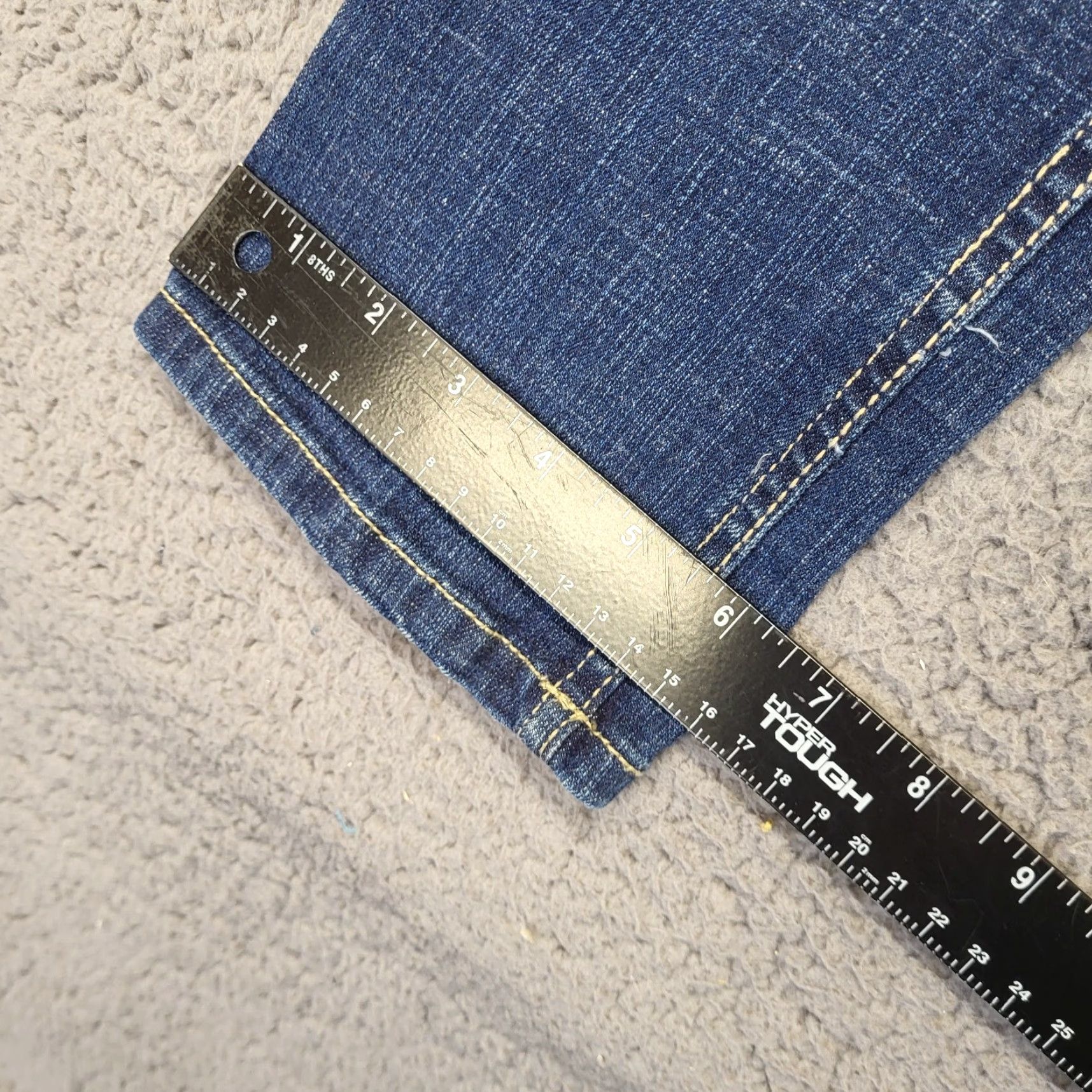 Southpole Southpole Jeans Women Bootcut Dark Wash Low Rise Blue Cotton Blend Size 1 Regular 5-Pocket Logo Hip Hop 90s Compatible Denim Jeans Size 25" / US 0 / IT 36 - 7 Thumbnail