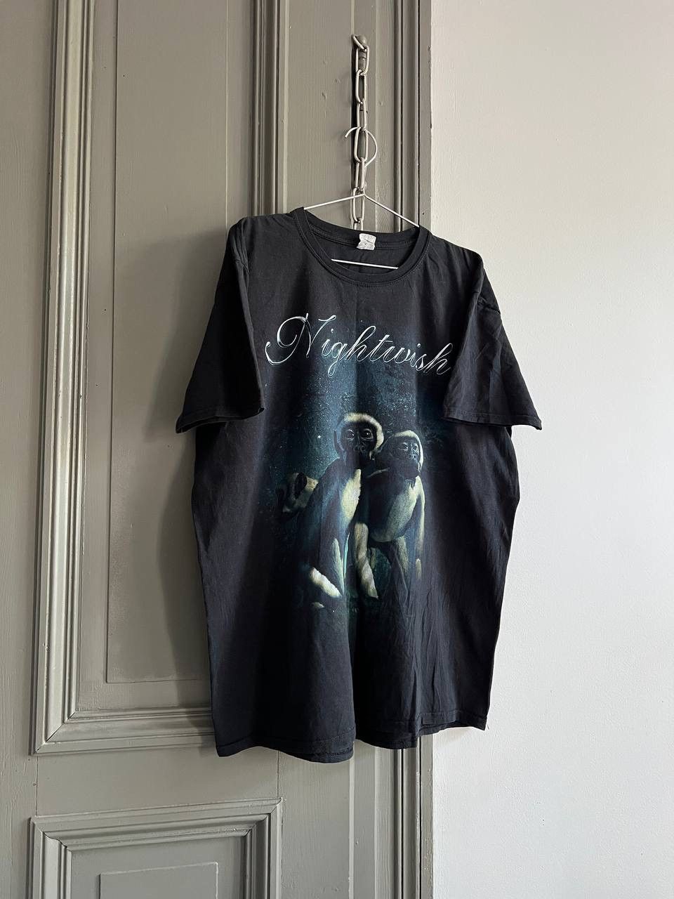 Anvil × Gildan × Vintage Vintage Gildan Nightwish Band Monkey Print Tee Rock Size US XL / EU 56 / 4 - 4 Thumbnail