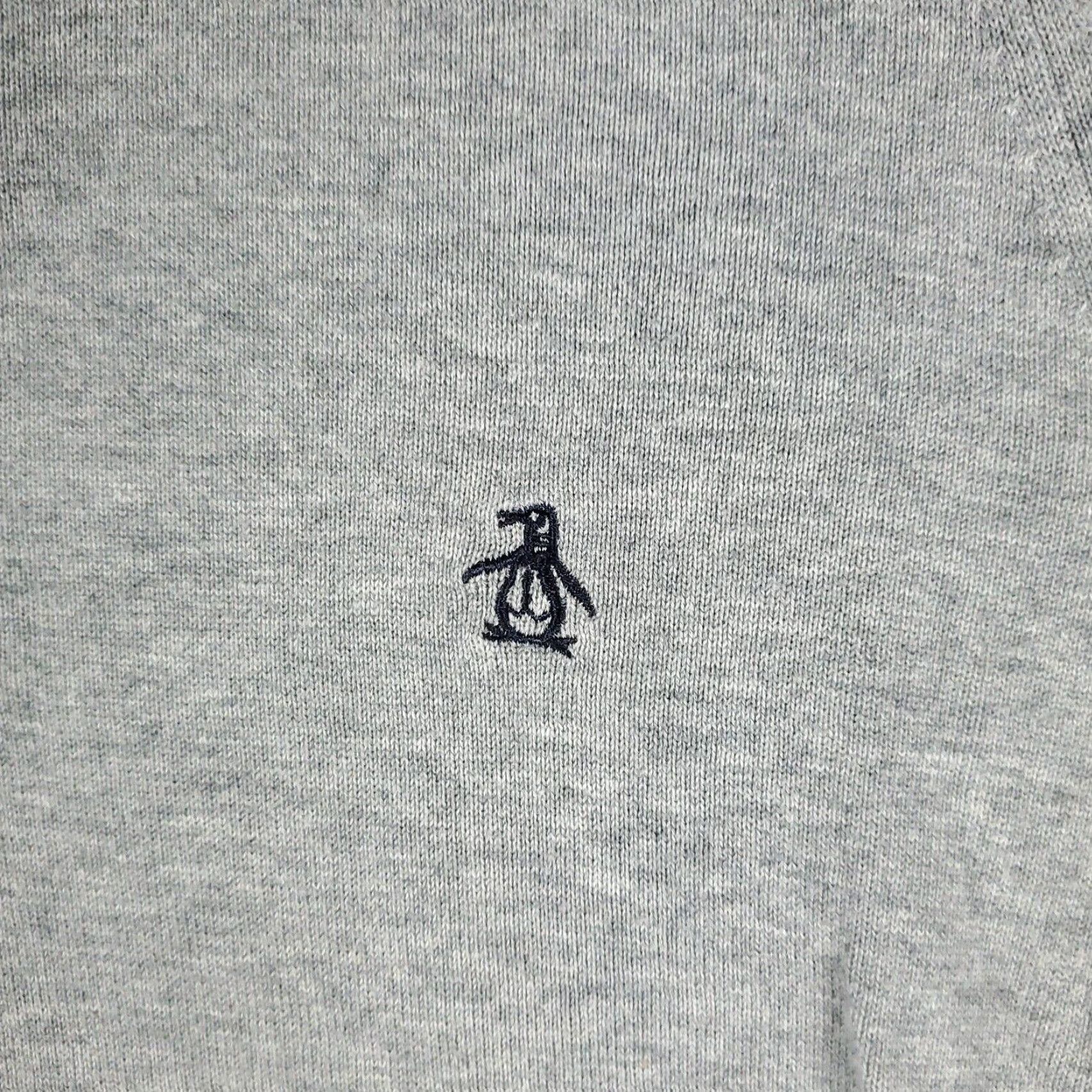 Original Penguin Mens Sweater Munsingwear Penguin Small Gray Collared Pullover Size US S / EU 44-46 / 1 - 2 Thumbnail