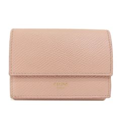 Celine Medium Multi-function 104813 Women's Leather Wallet (bi-fold)  Gray,Pink,Purple