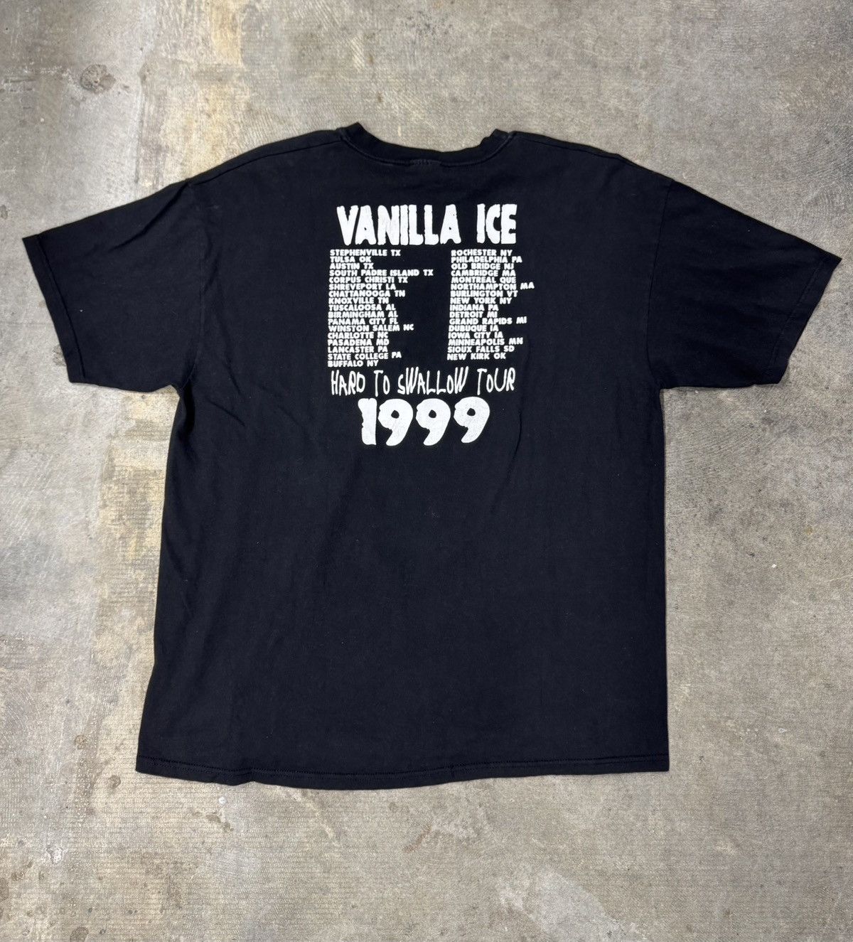 Vintage Vintage VANILLA ICE 1999 HARD TO SWALLOW College Tour Shirt Size US XL / EU 56 / 4 - 2 Thumbnail