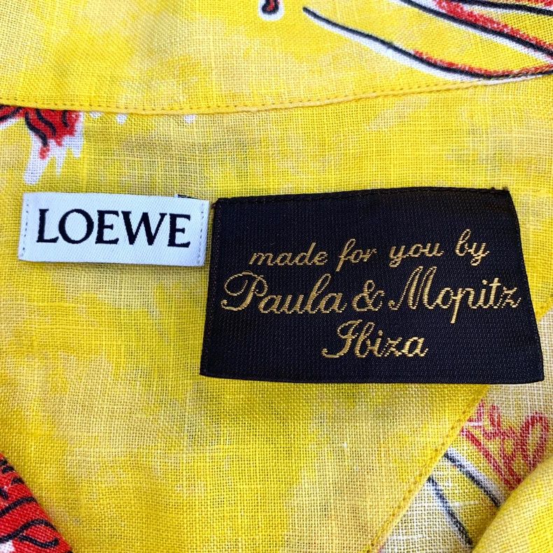 Loewe Loewe Yellow animal print linen collar single button short Size M / US 6-8 / IT 42-44 - 5 Thumbnail