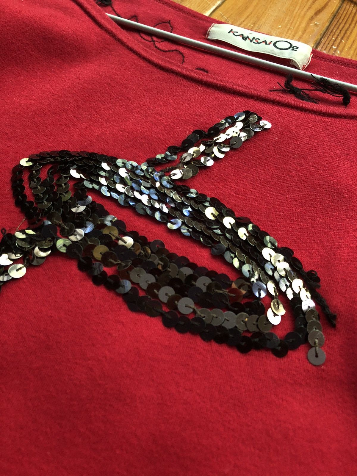 Kansai Yamamoto Vintage 1990’s Kansai Yamamoto Sequin Top Size US S / EU 44-46 / 1 - 5 Thumbnail