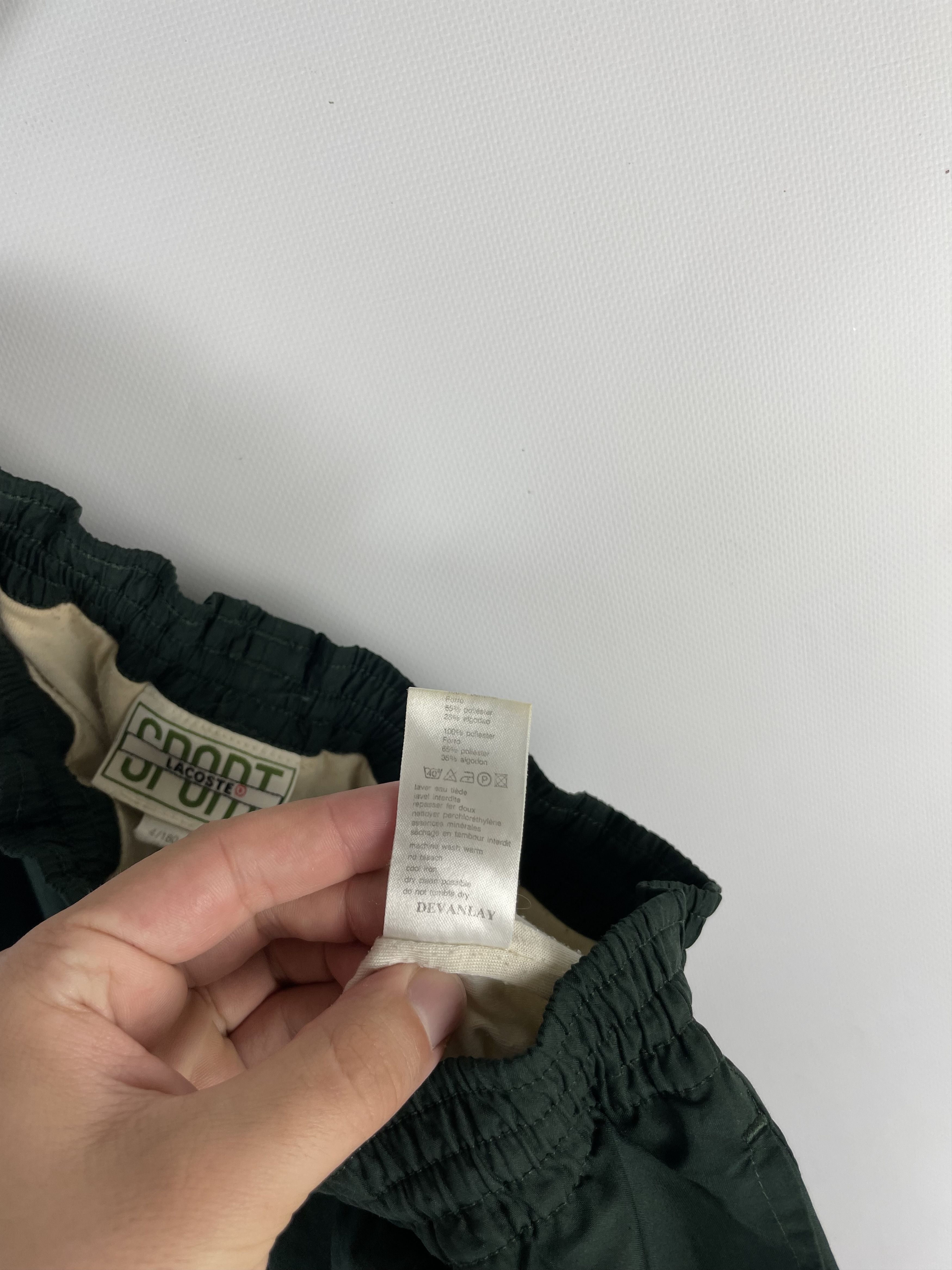 Lacoste Vintage Lacoste Nylon Track Pants Size US 34 / EU 50 - 8 Thumbnail