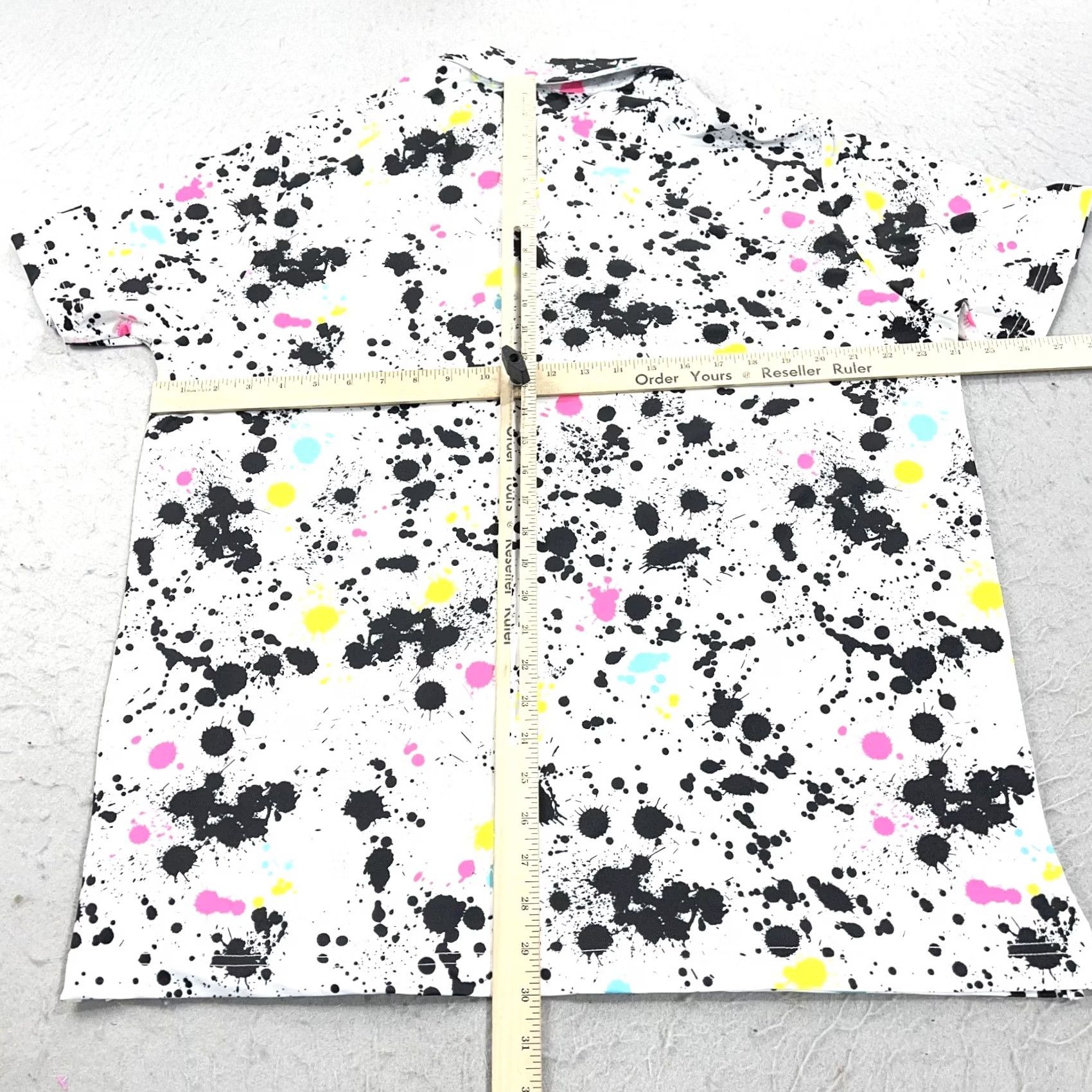 Vintage Sunday Swagger Polo Shirt Mens XL White Paint Splatter Golf Performance Shirt Size US XL / EU 56 / 4 - 7 Thumbnail
