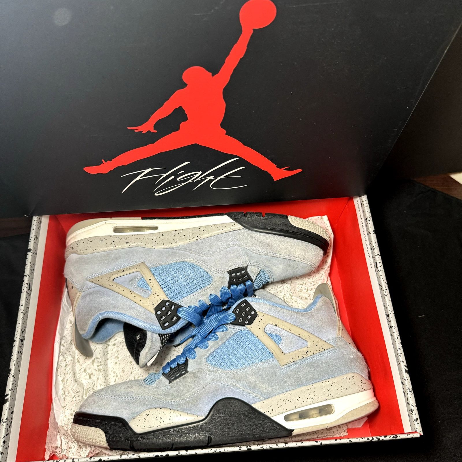 Jordan Brand × Nike Size 11 Nike Air Jordan 4 Retro University Blue Men's Shoes Size US 11 / EU 44 - 12 Thumbnail