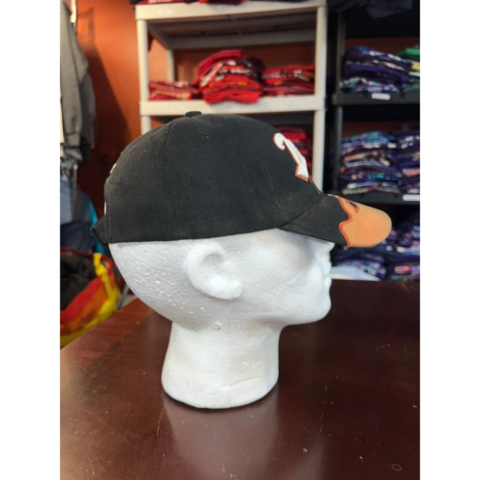 Vintage Vintage Texas Hat Cap Black Orange Graphic Headwear TX Size ONE SIZE - 6 Thumbnail