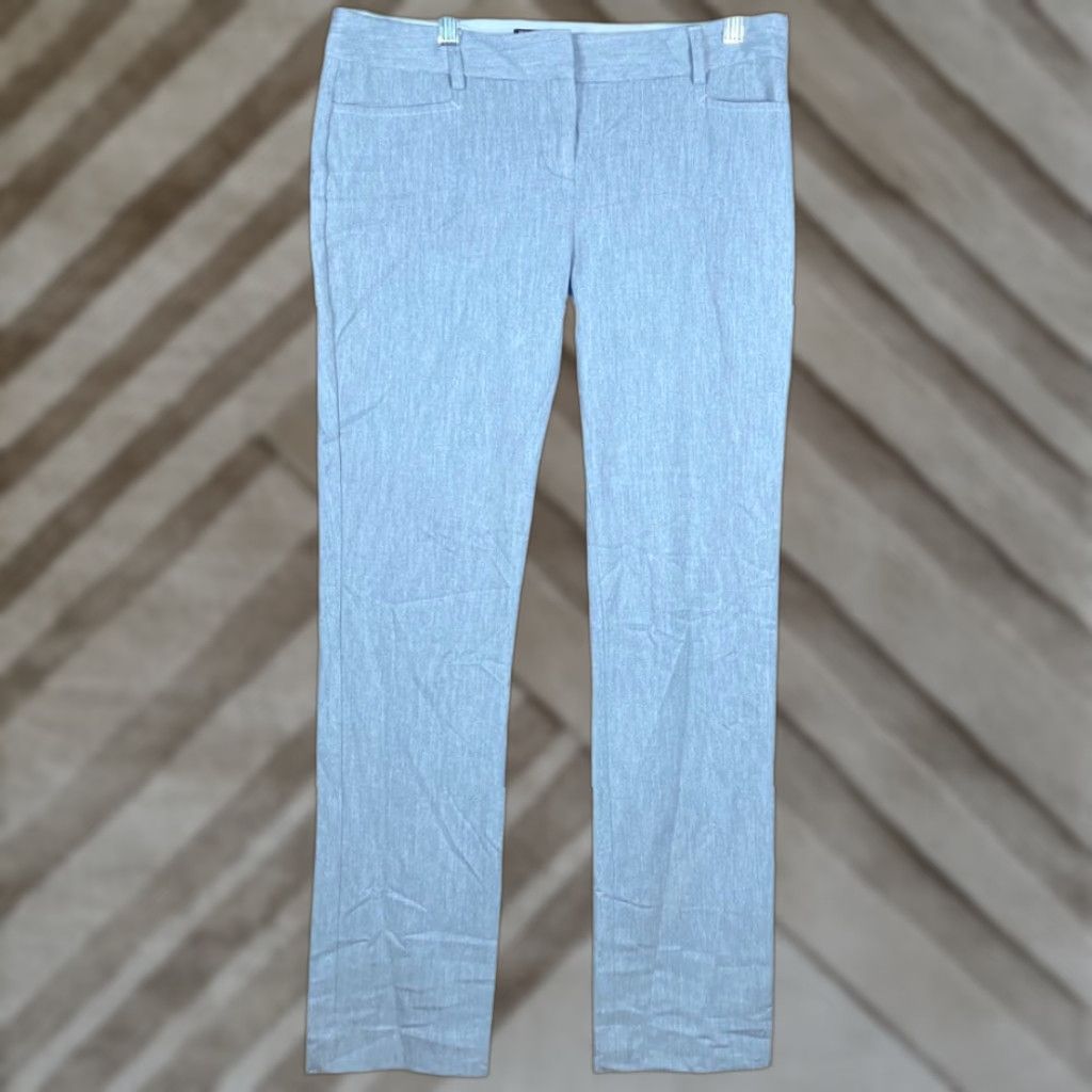 Express Express Womens Pants Gray Columnist Mid Rise Straight Leg Stretch 6R Size 28" / US 6 / IT 42 - 1 Thumbnail