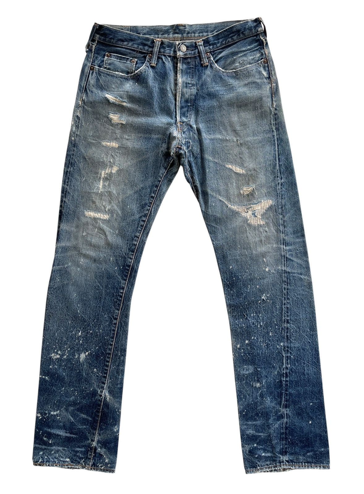 Studio D'Artisan Studio D'artisan Ripped Distressed Selvedge Denim Size US 32 / EU 48 - 1 Thumbnail