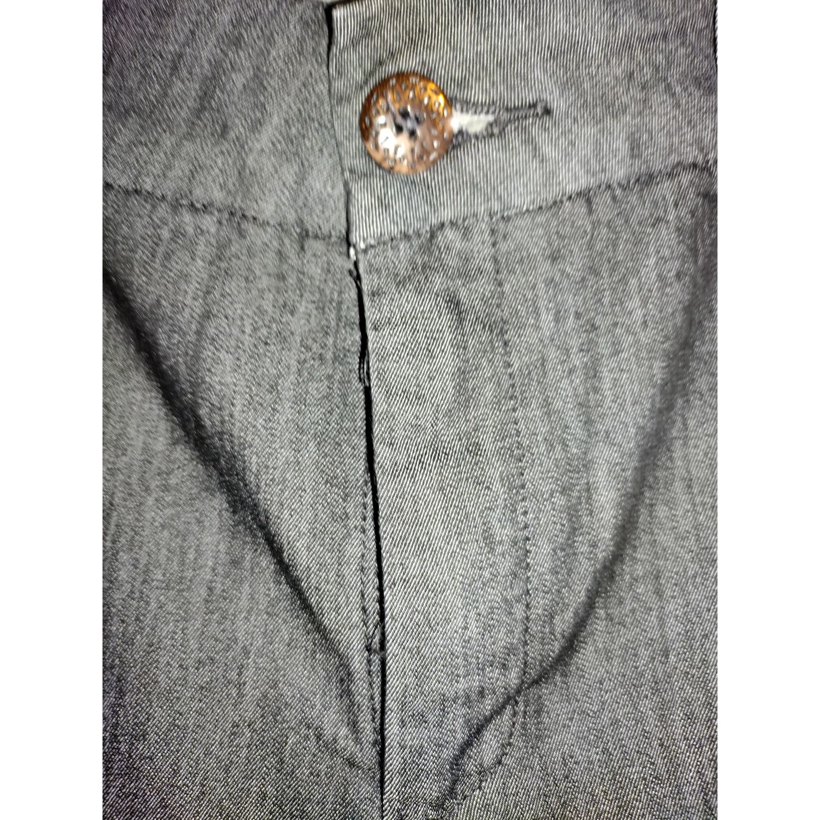 Lee Lee Mens Casual Relaxed fit Mid-waist Pants Gray Size 12 Size US 27 - 4 Thumbnail