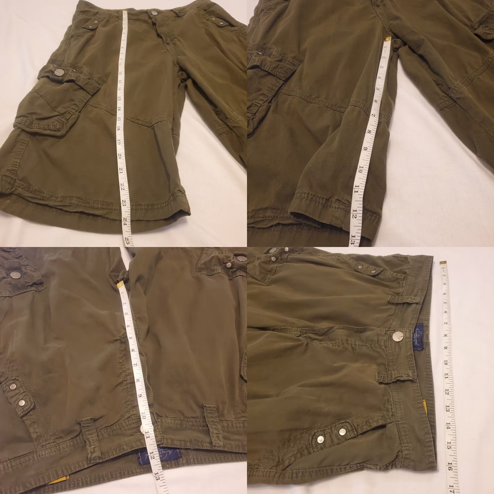 Vintage ACROSS THE POND Cargo Shorts Size 32 Dark Green Craft & Tradition Signature Line Men Size US 32 / EU 48 - 8 Thumbnail
