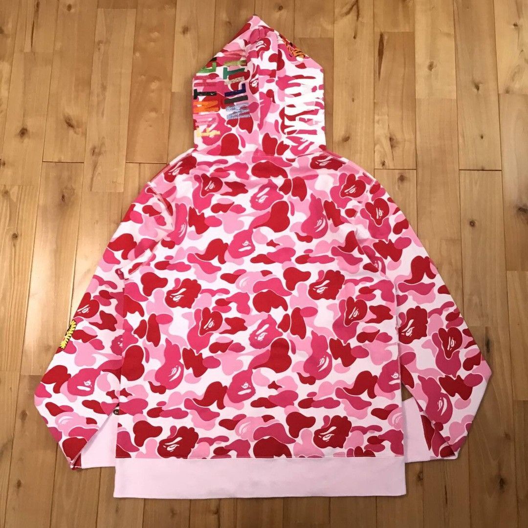Bape BAPE ABC camo pink tiger full zip hoodie a bathing ape Size US XL / EU 56 / 4 - 2 Thumbnail