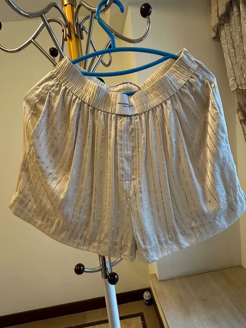 Alexander Wang Alexander Wang Rhinestone Silk Shorts Size 24" / US 00 / IT 34 - 1 Thumbnail