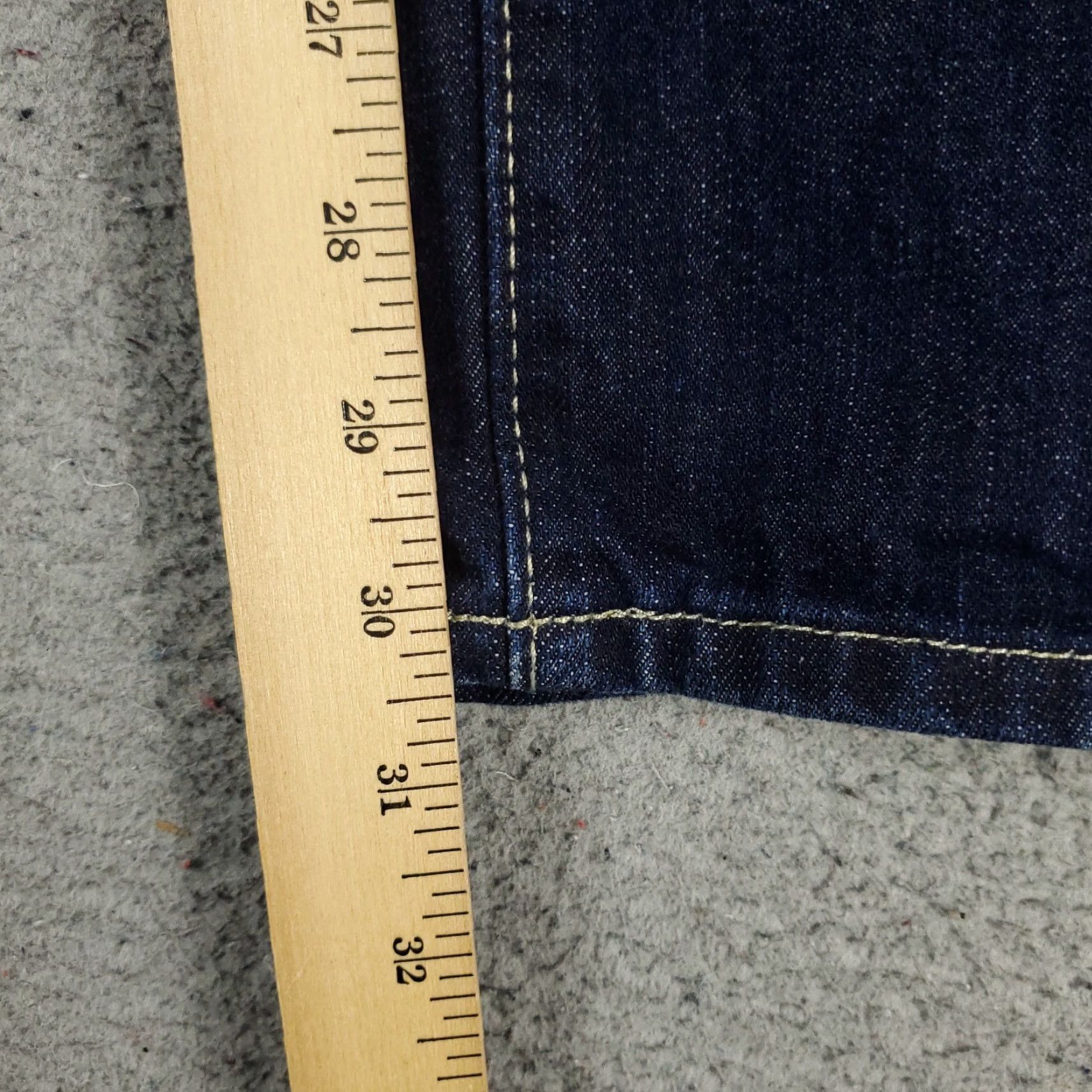 Guess GUESS Men's Jeans 29x30 Blue Distressed Slim Straight Denim Pants Size US 29 - 6 Thumbnail