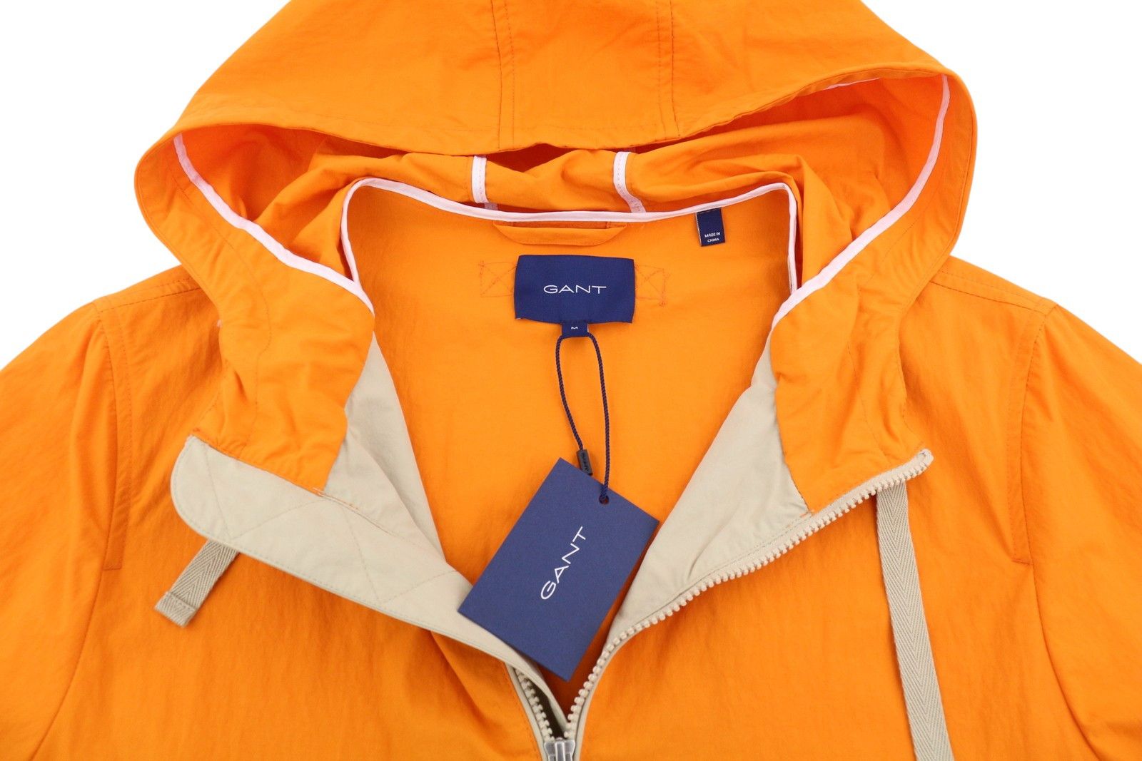 Gant COLOR BLOCKED WINDBREAKER M Dry Sand Hooded Jacket 87277 Size US M / EU 48-50 / 2 - 4 Thumbnail