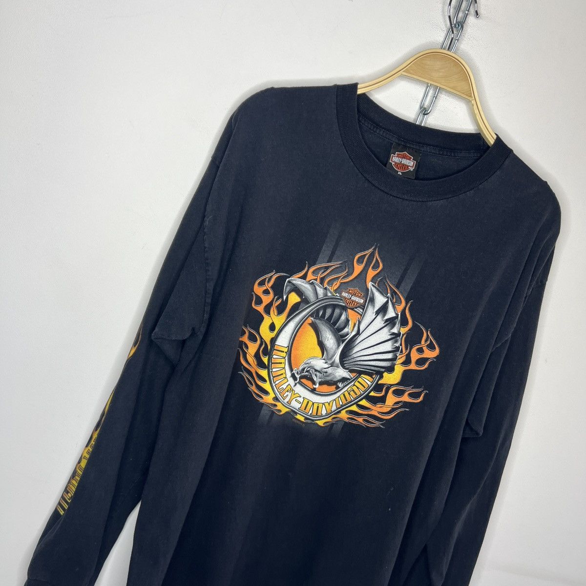 Harley Davidson × Vintage Vintage Harley Davidson long sleeve tee Size US XL / EU 56 / 4 - 3 Thumbnail