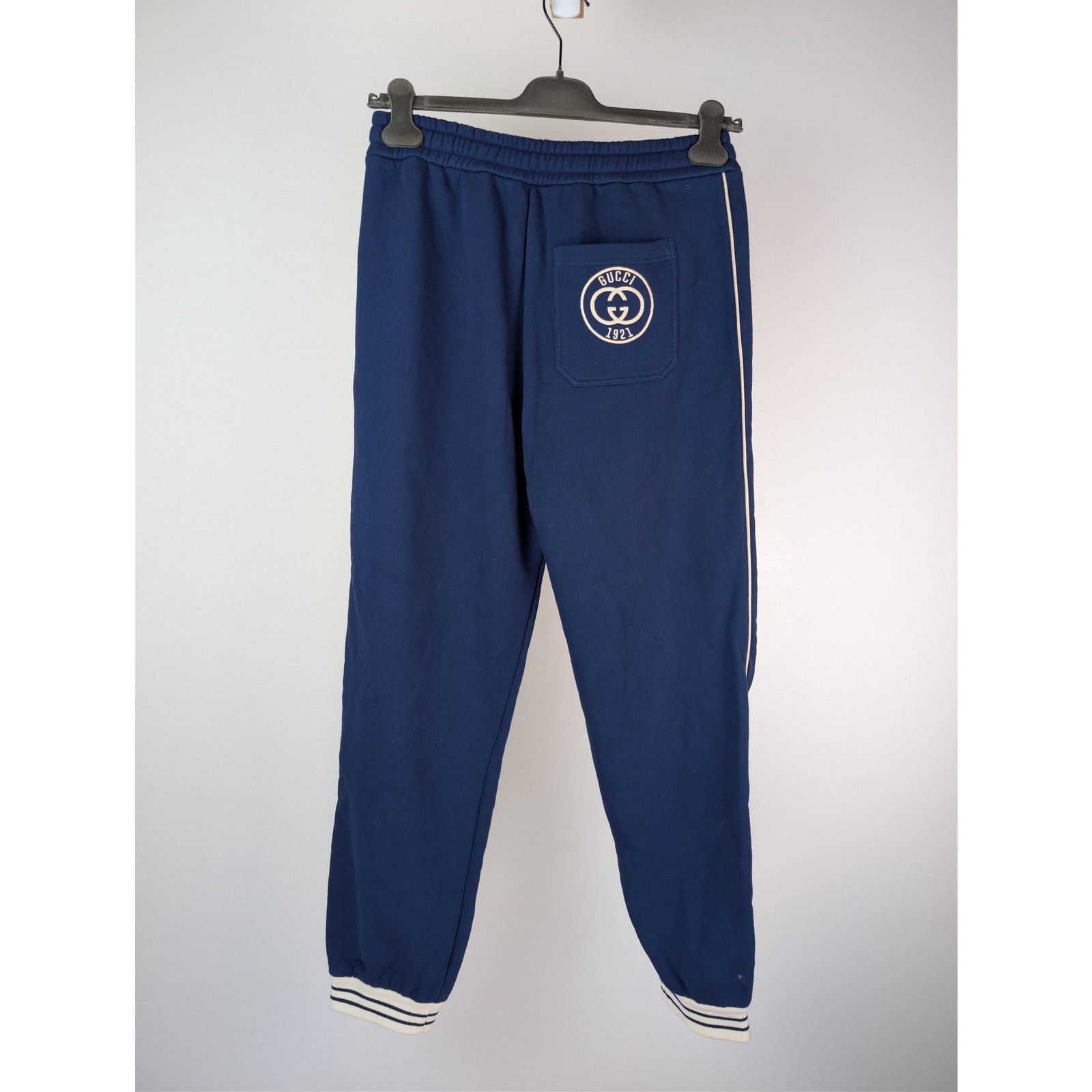 Gucci o1rshd1 Heavy Felted Cotton Jersey Trackpants Inchiostro/Mix Size US 30 / EU 46 - 10 Thumbnail