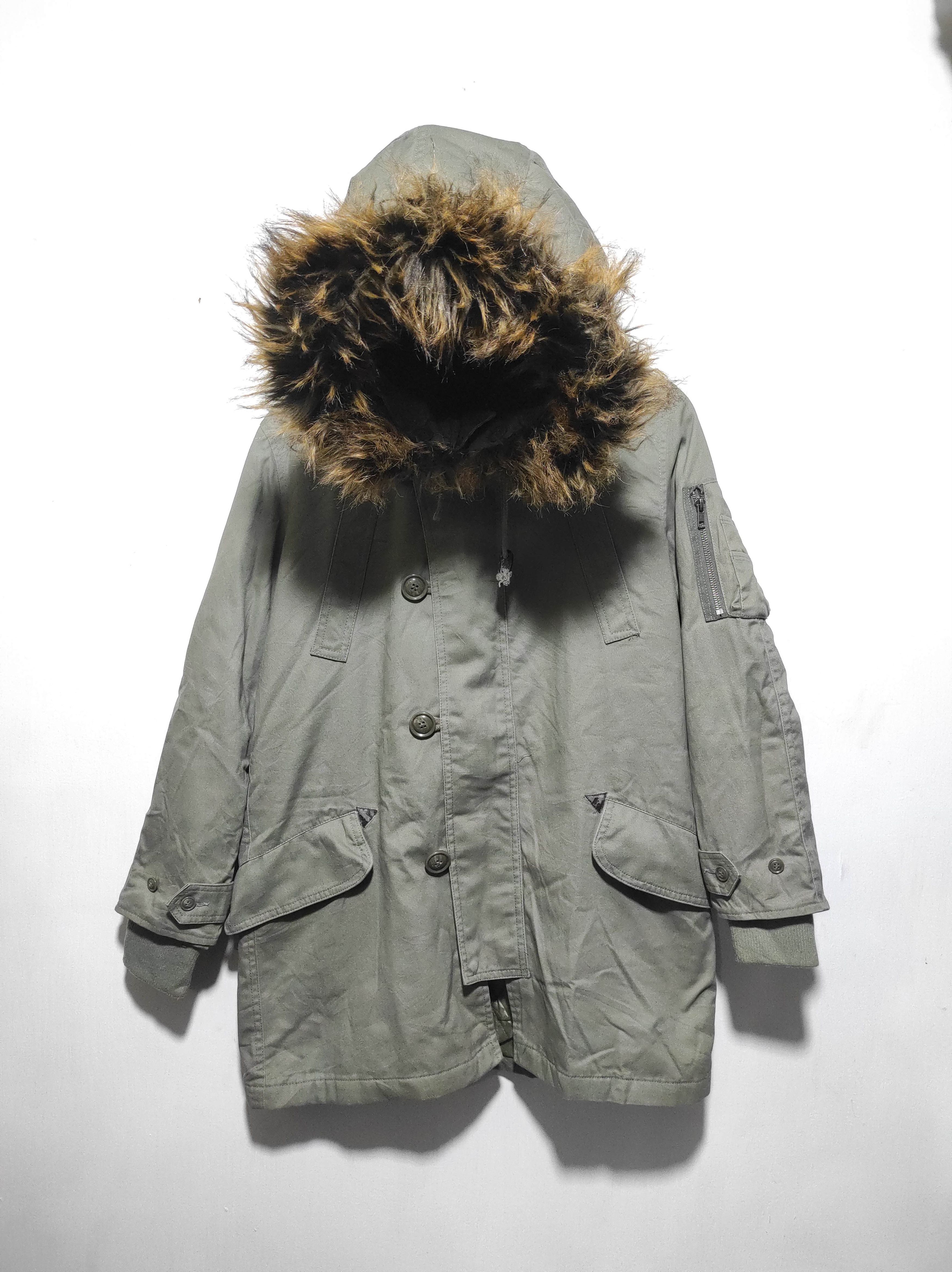 Japanese Brand Rush Hour zip fur hoodie parka Jacket LGB style Size US L / EU 52-54 / 3 - 2 Thumbnail