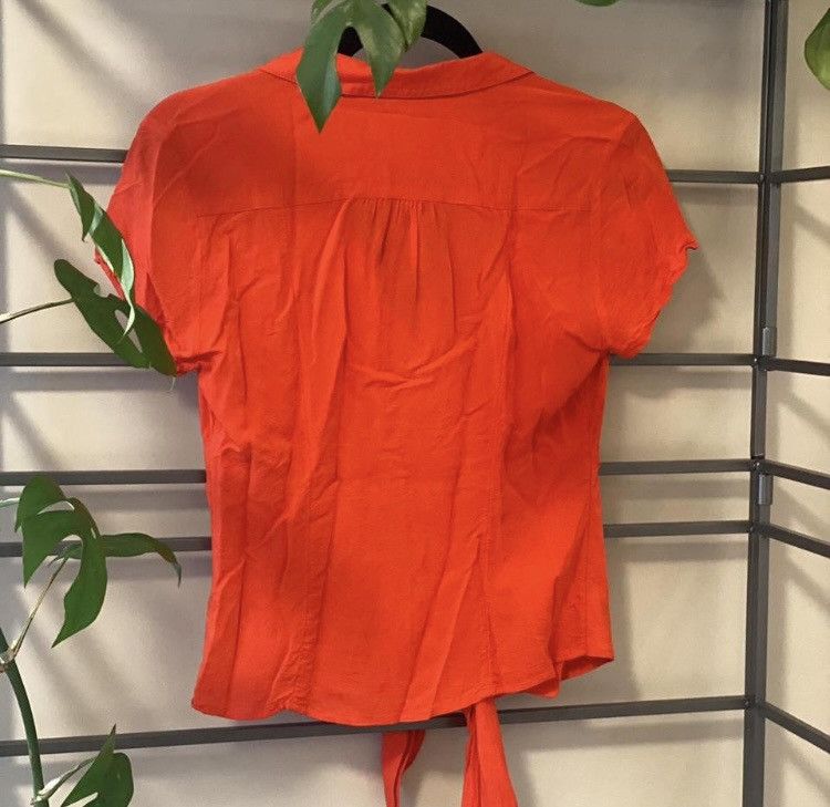 Anthropologie Anthropologie “Maeve” Collared Button Down Tie-Waist Blouse Size L / US 10 / IT 46 - 8 Thumbnail