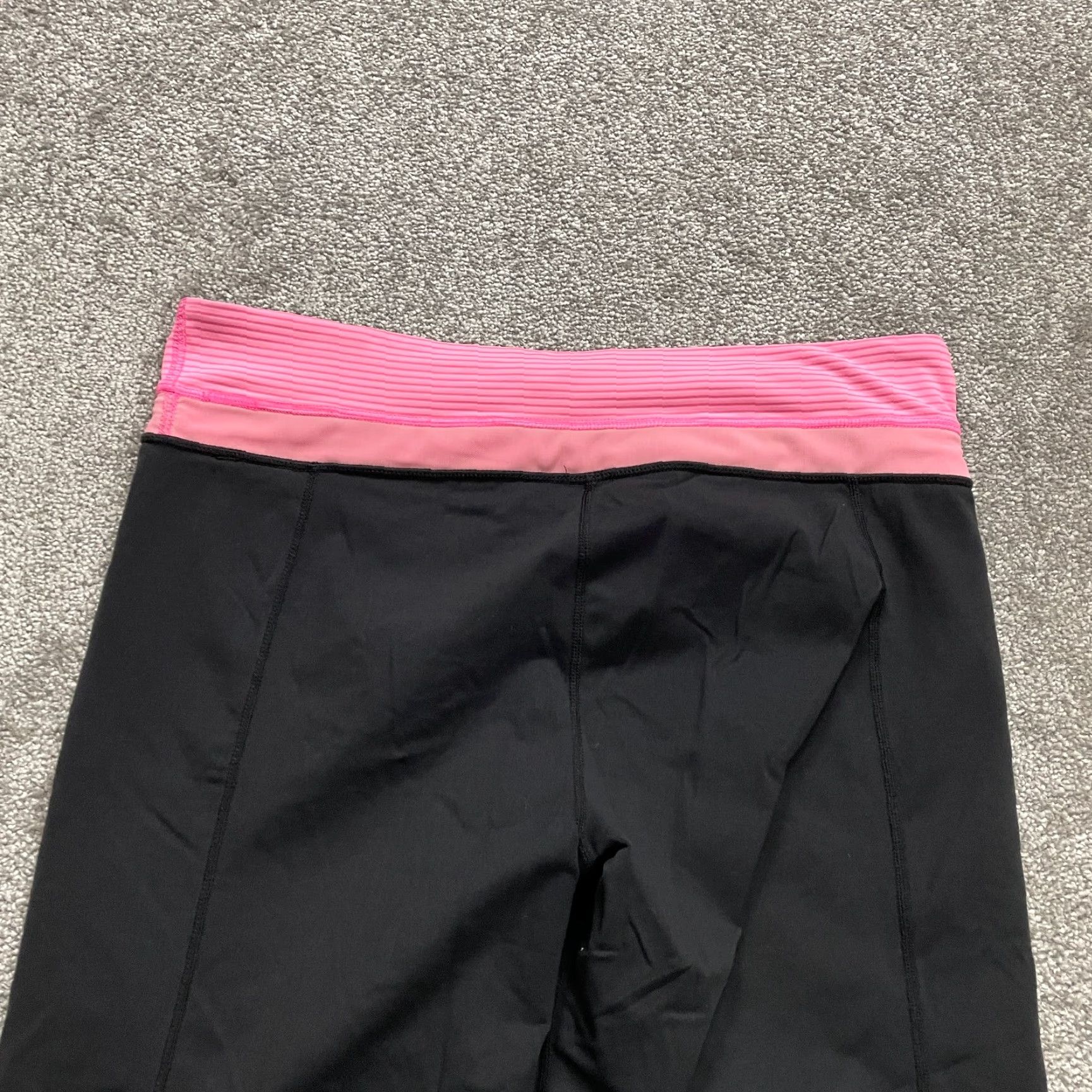 Vintage Unbranded Black Cropped Capri Pants Women's L Athletic 34x22 Easy Care Lightweight Stretch Full-Body Comfort pants Size 36" / US 14 / IT 50 - 4 Thumbnail