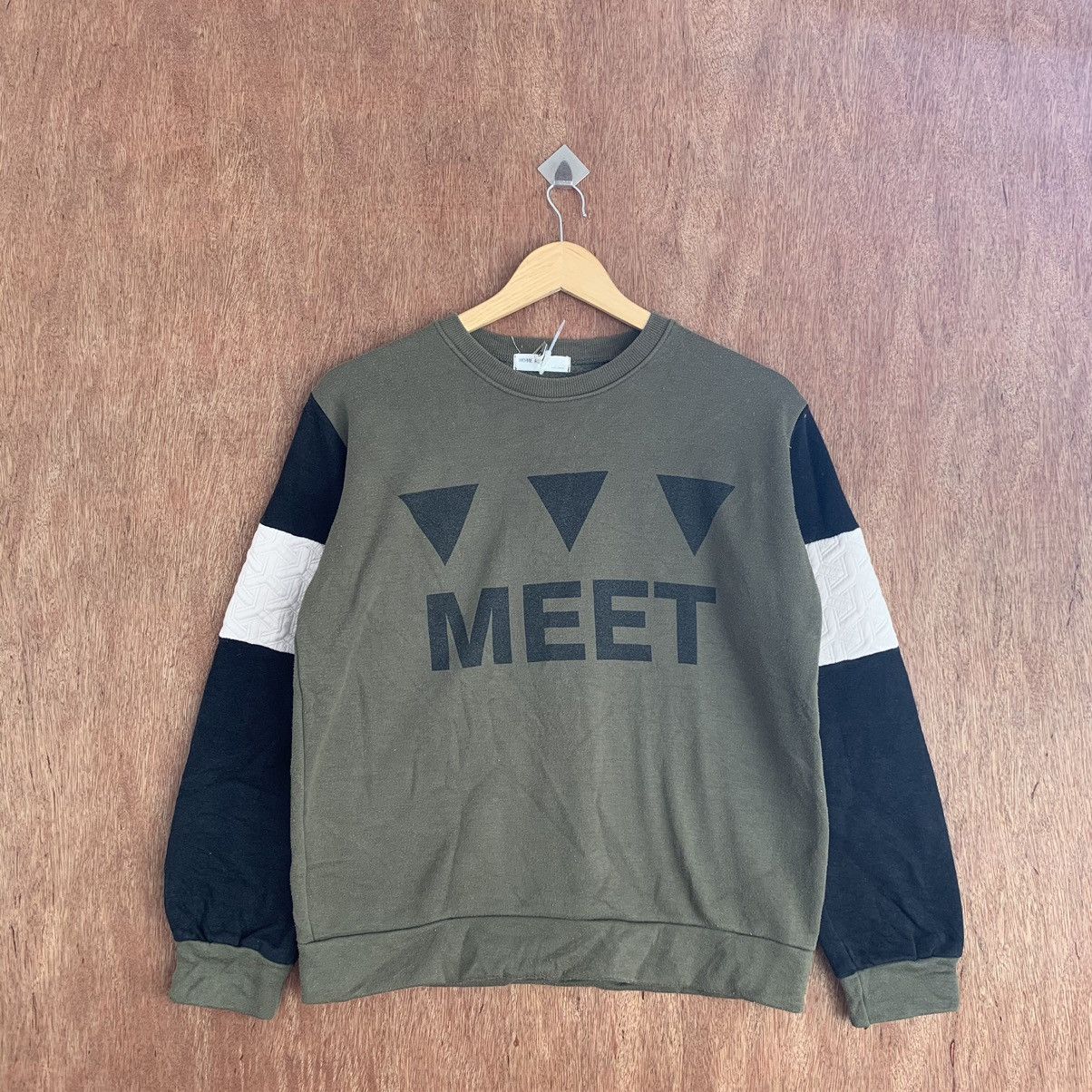 Vintage Vintage Home Run Green Sweatshirt #K01487 Size US M / EU 48-50 / 2 - 1 Thumbnail