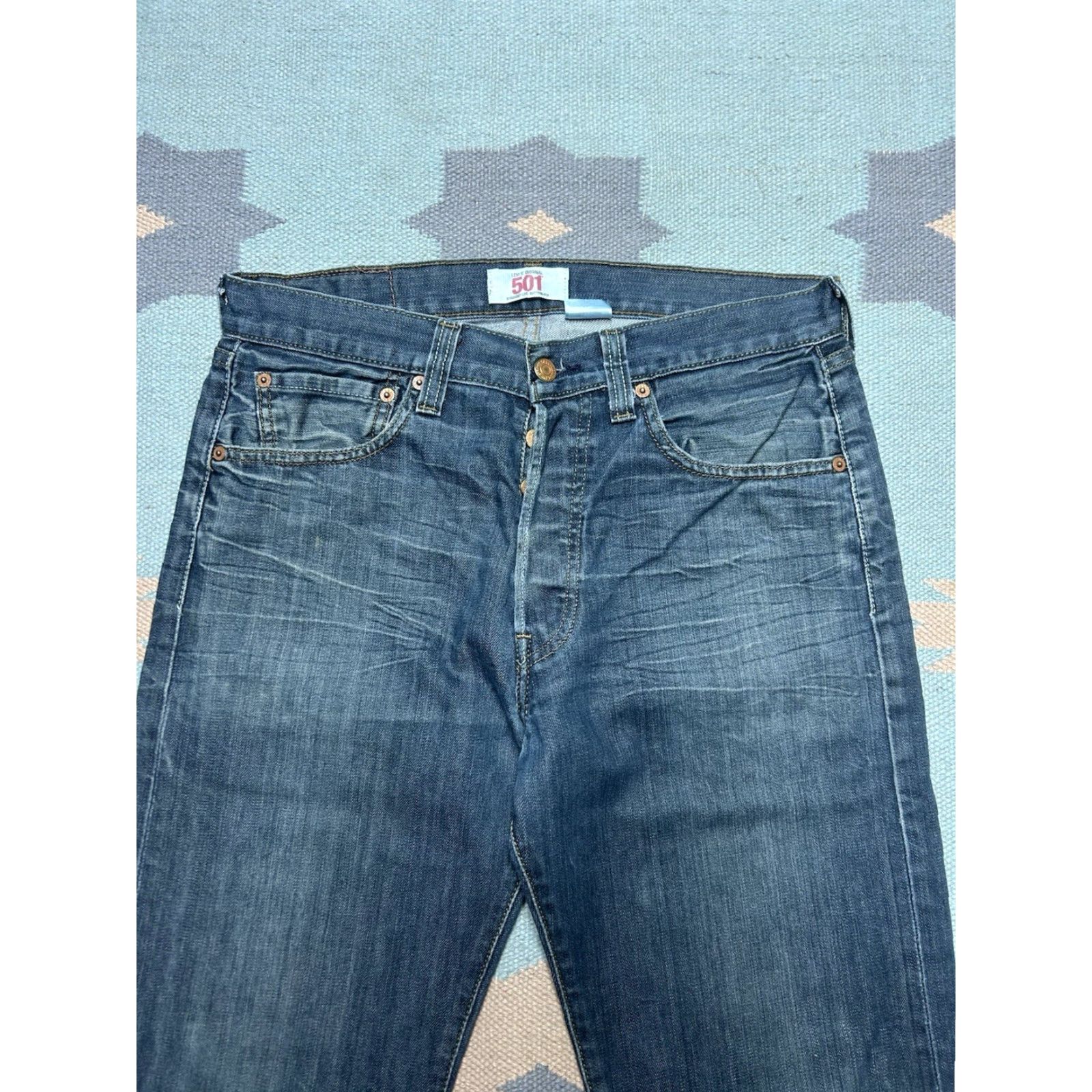Levi's VINTAGE Levi’s 501 XX Jeans Straight Blue Dark Wash 32x32 Mens Size US 32 / EU 48 - 7 Thumbnail
