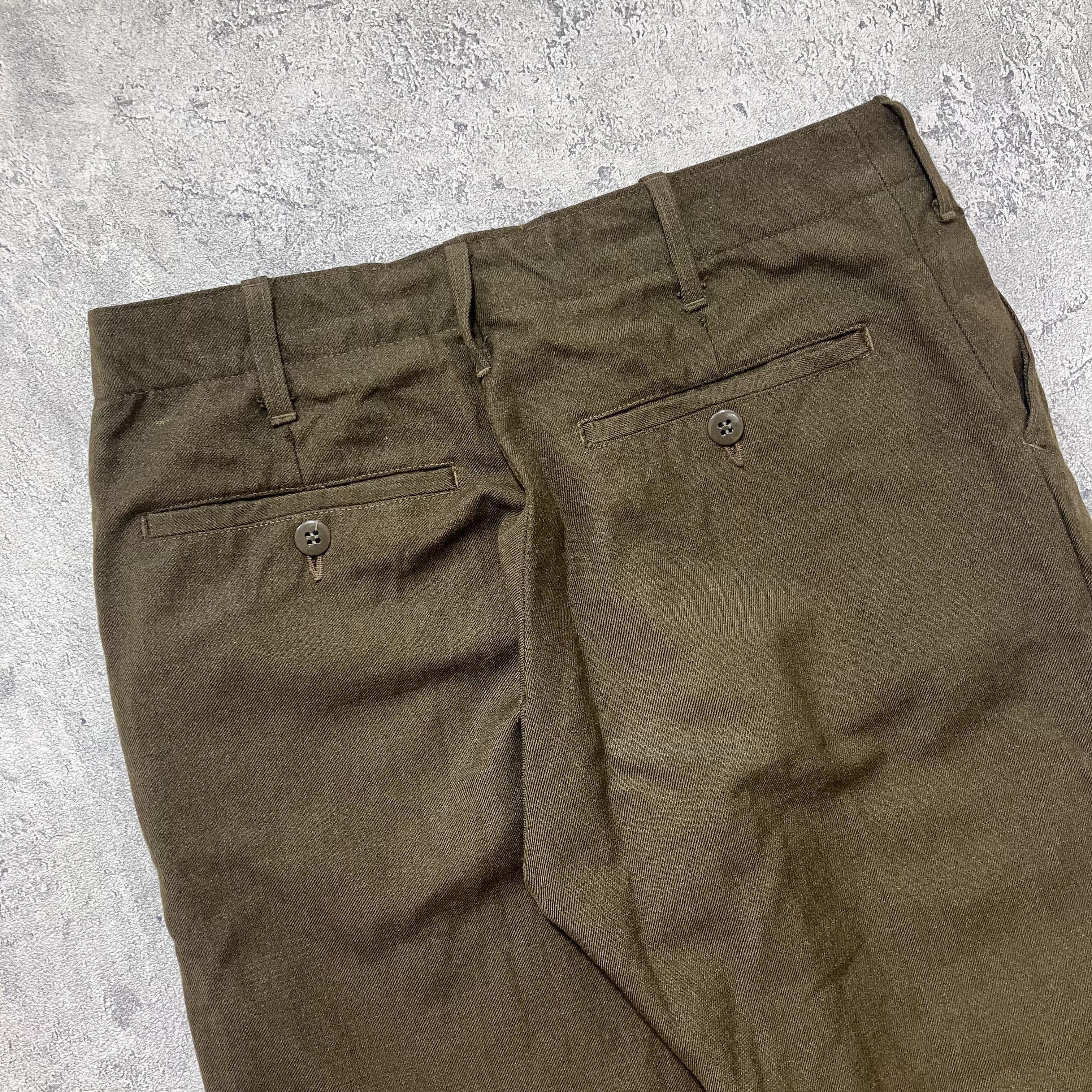 The Real McCoy's 1950 Vintage Korean War US Army OG wool trousers Size US 32 / EU 48 - 6 Thumbnail