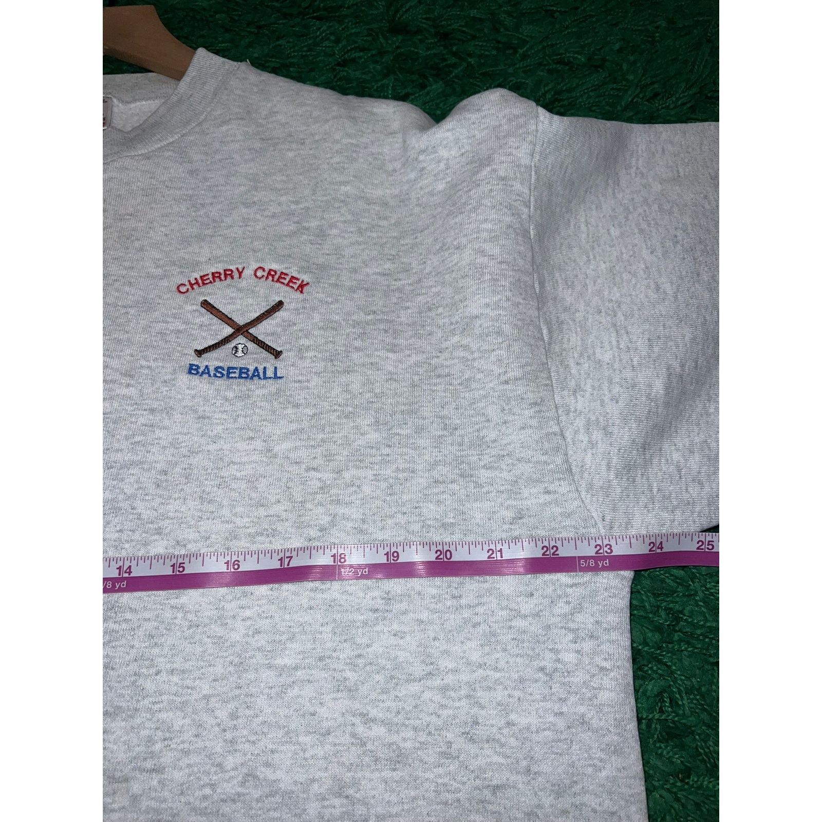 Fruit Of The Loom Vintage Cherry Creek Sweatshirt Baseball Crewneck XL 90s Size US XL / EU 56 / 4 - 7 Thumbnail