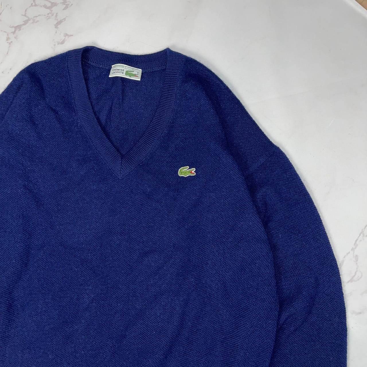 Lacoste LACOSTE VNECK SWEATER Izod Navy Blue Size XL Size US XL / EU 56 / 4 - 4 Thumbnail