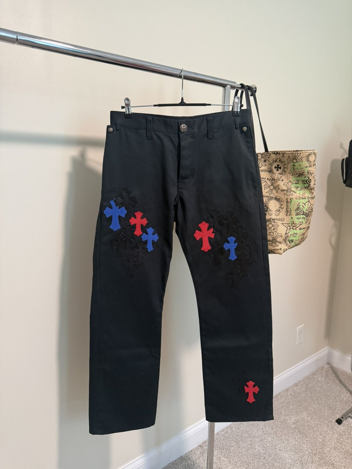 Chrome Hearts Chrome Hearts Spiderman Cross Patch Chinos Size US 34 / EU 50 - 1 Thumbnail