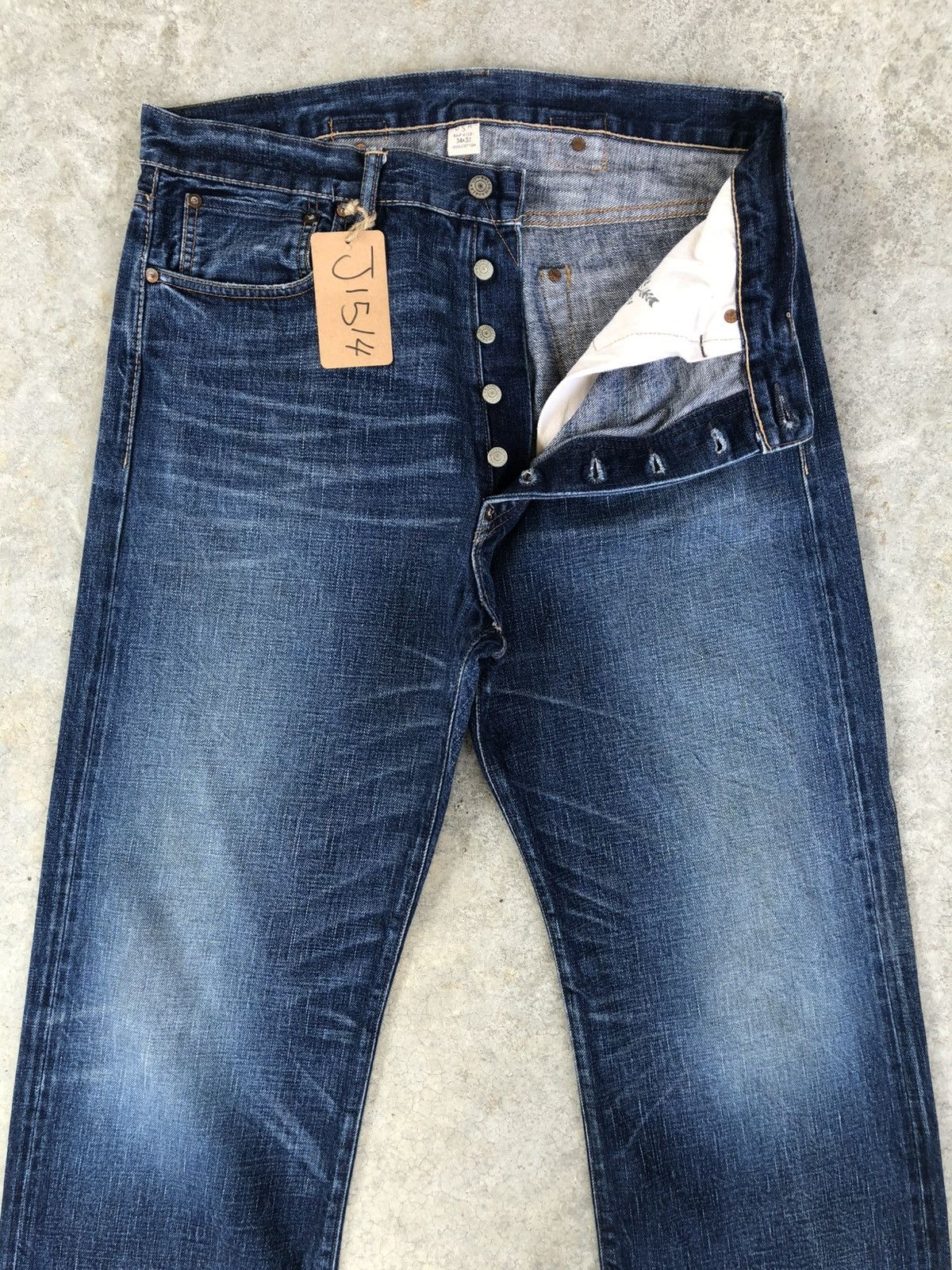 RRL Ralph Lauren Vintage Double RL 081 Selvedge Denim Buckle Back Distressed Size US 34 / EU 50 - 3 Thumbnail