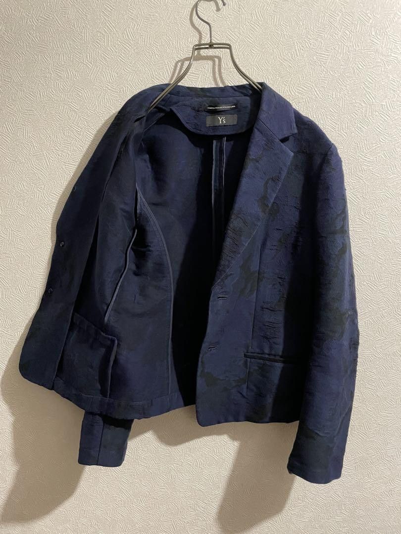 Yohji Yamamoto Y's Yohji Yamamoto Jacquard Tailored Jacket Size US M / EU 48-50 / 2 - 3 Thumbnail