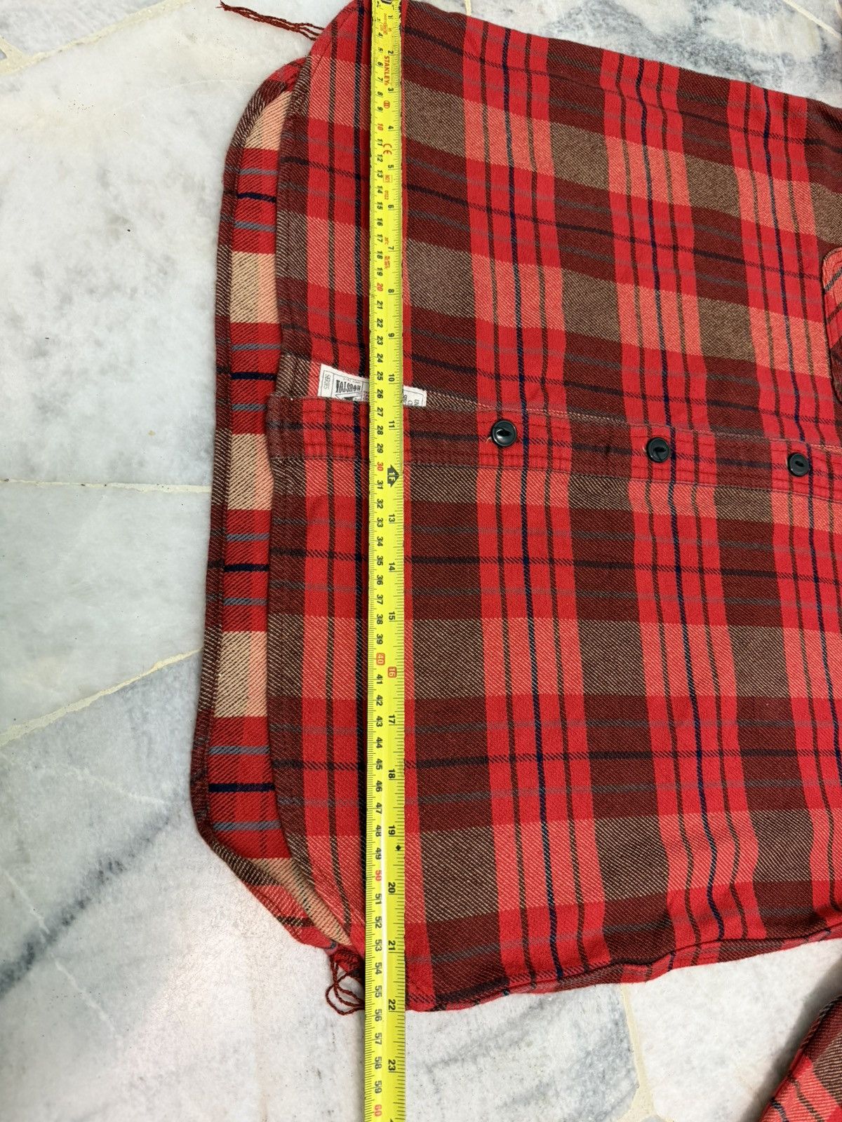 Japanese Brand Houston Flannel Heavy Cotton Union Made Size US XL / EU 56 / 4 - 7 Thumbnail