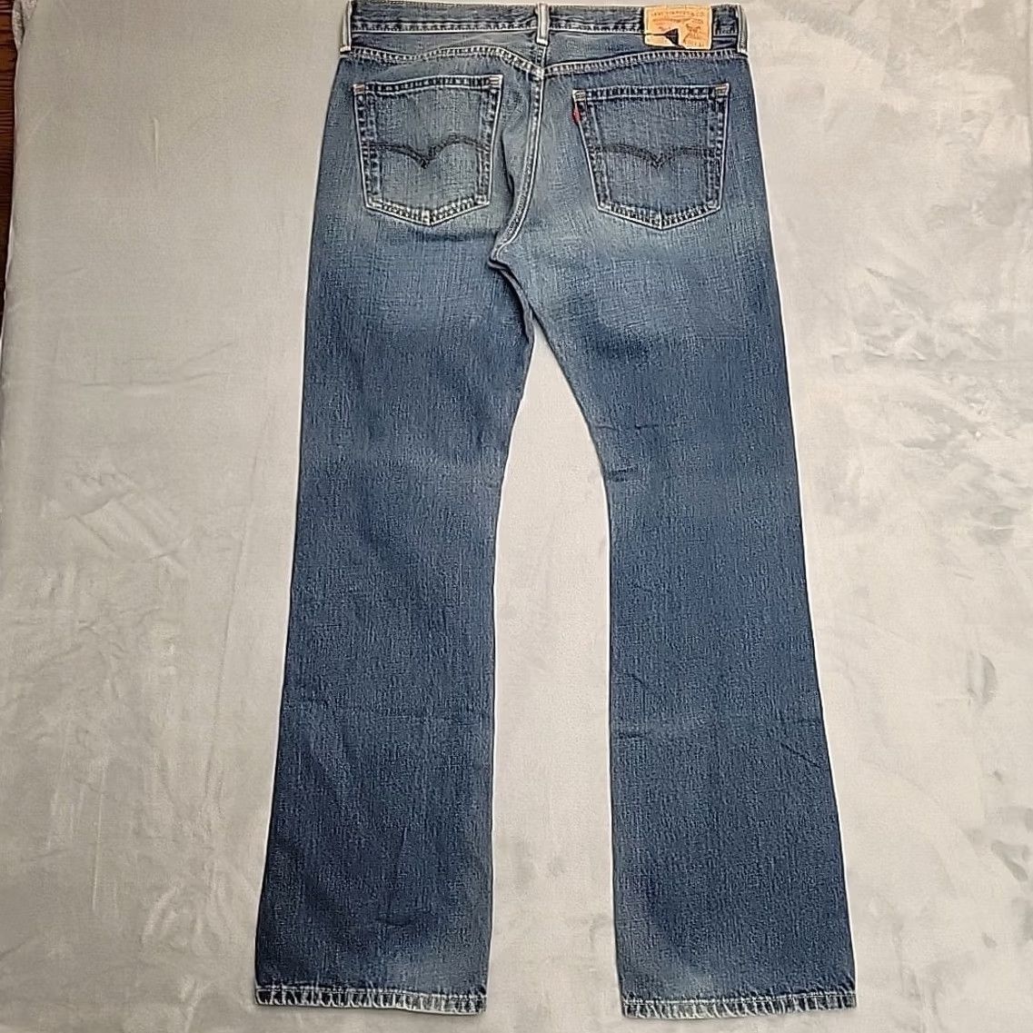 Levi's Mens Levis 527 Jeans Blue Denim Slim Fit Bootcut 36x34 Faded Everyday Size US 36 / EU 52 - 5 Thumbnail