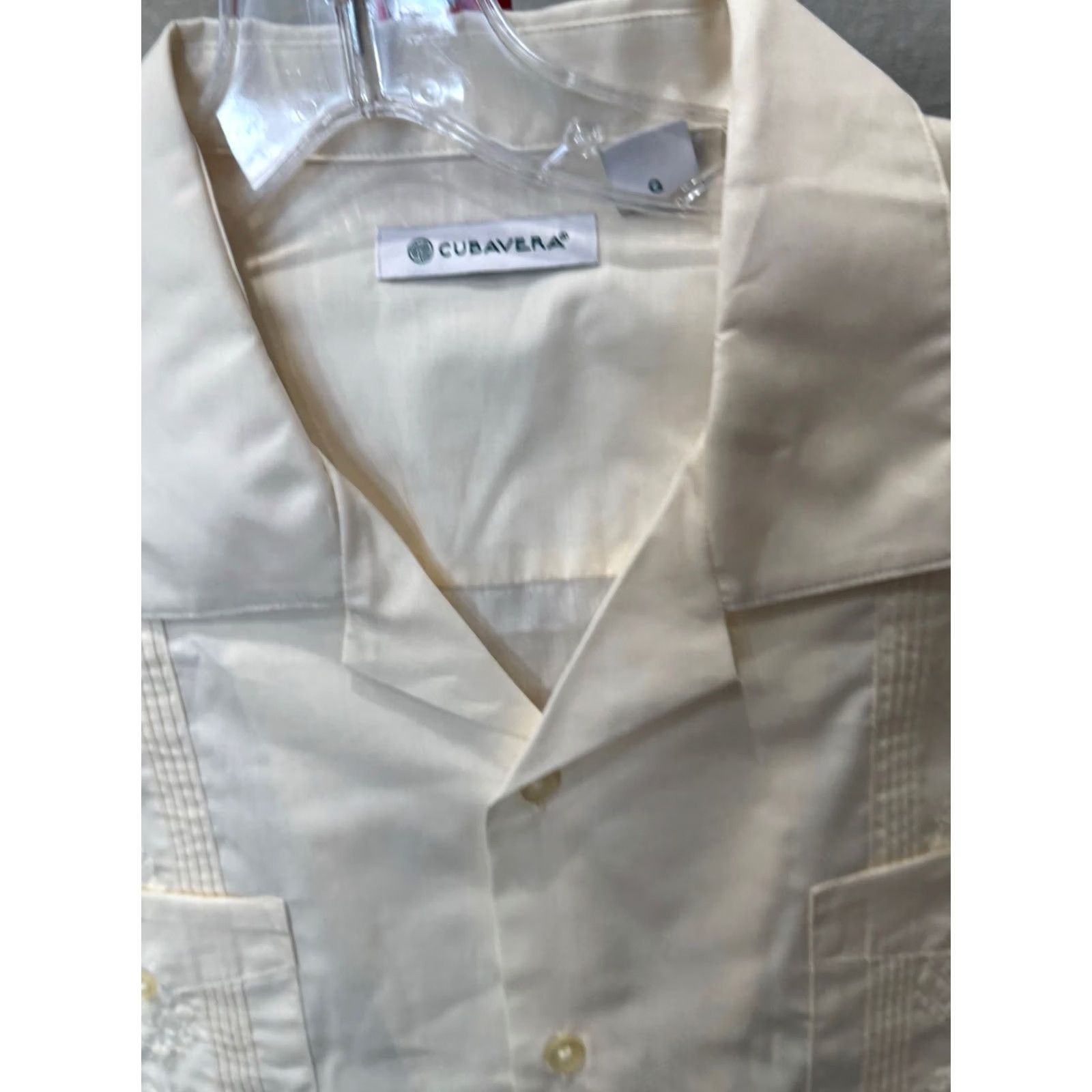 Cubavera Cubavera Shirt Embrodiered Guayabera Pocket Large L Multicolor Mens Short Sleeve Shirt Size US L / EU 52-54 / 3 - 7 Thumbnail