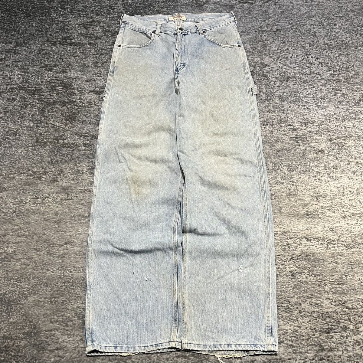 Big Mac Vintage 90s Faded Big Mac Baggy Wide Leg Carpenter Jeans Size US 32 / EU 48 - 2 Thumbnail