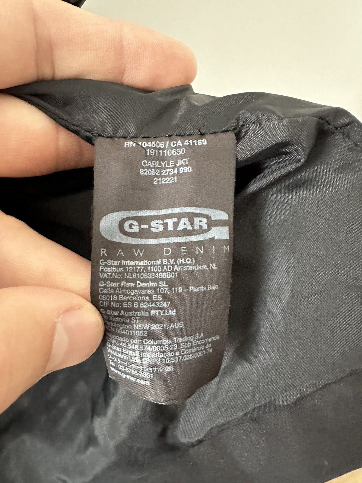 G-Star G Star Raw Carlyle jacket black Size US M / EU 48-50 / 2 - 9 Thumbnail