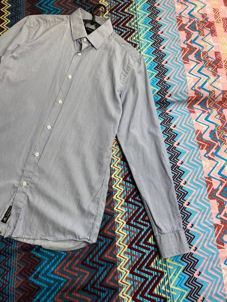 Hugo Boss Vintage Y2K shirt striped Hugo Boss regular fit streetwear Size US M / EU 48-50 / 2 - 5 Thumbnail