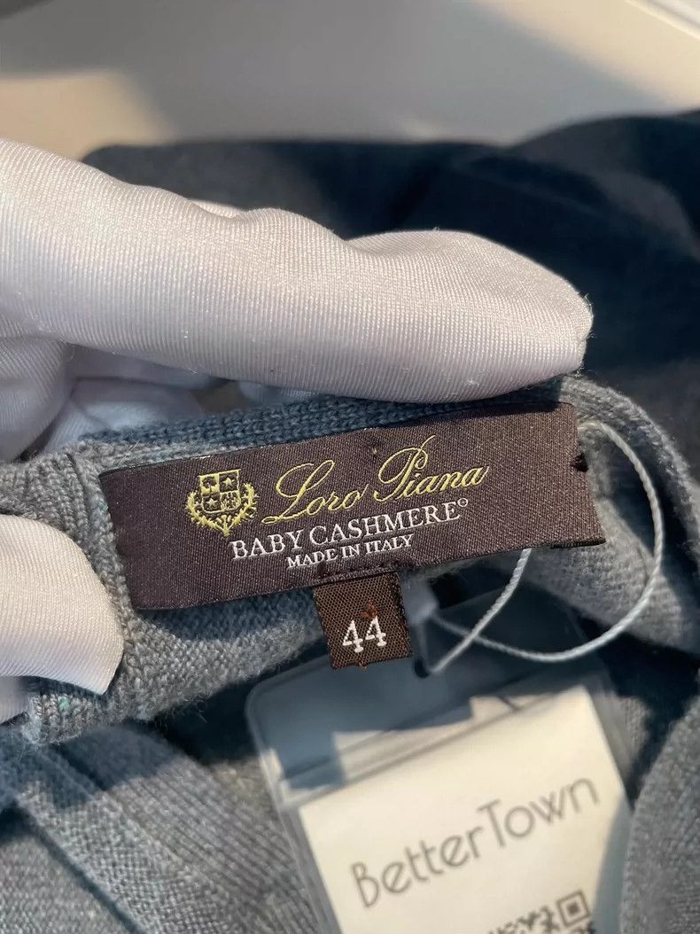 Loro Piana LORO PIANA Black and blue gray goat cashmere sweater Size XL / US 12-14 / IT 48-50 - 8 Thumbnail