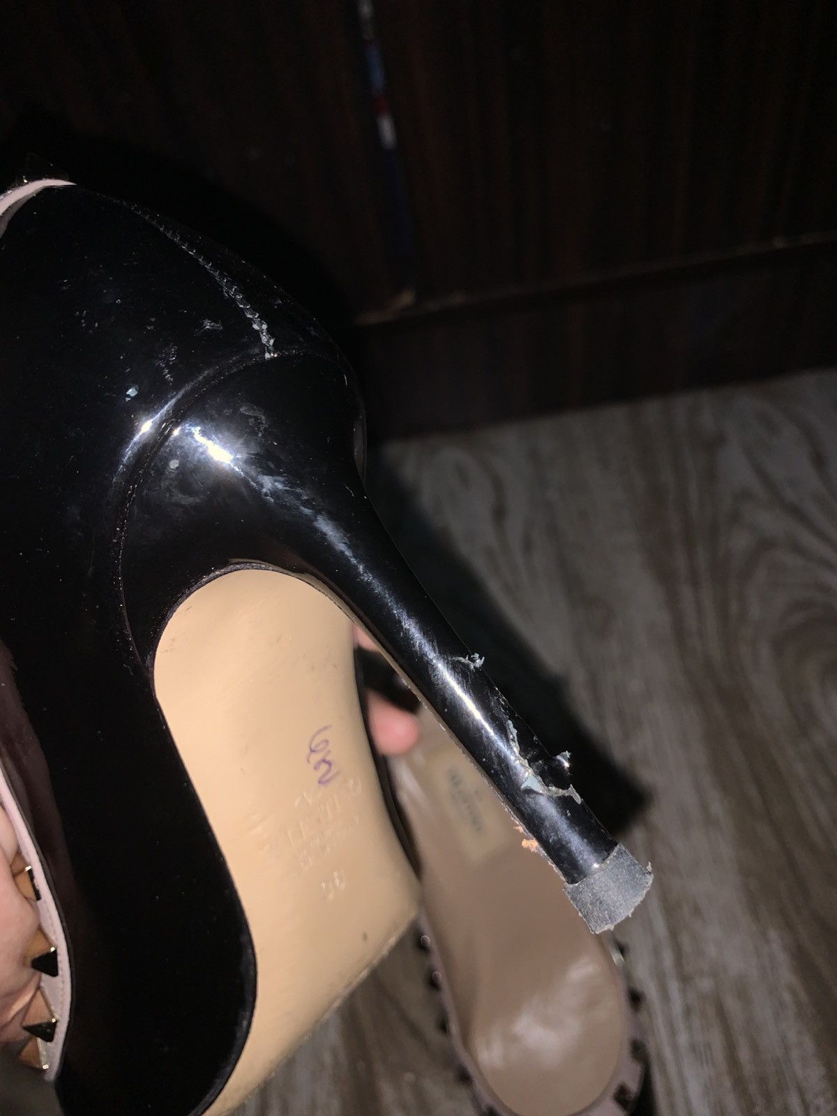 Valentino Valentino Garavani black rockstud heels Size US 7 / IT 37 - 5 Thumbnail