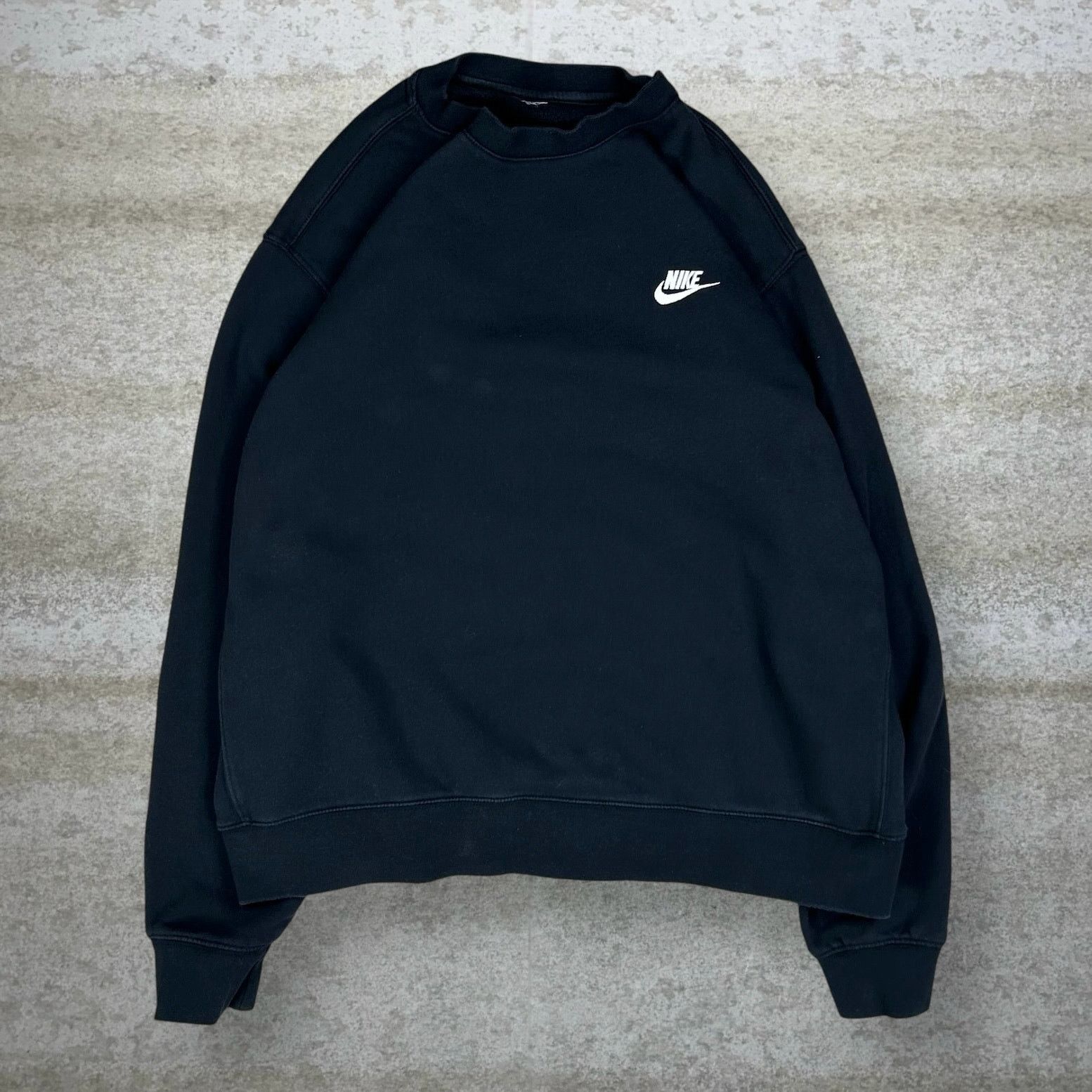 Nike × Nike ACG × Vintage Vintage Y2K Nike Sweatshirt Mens M Jet Black White Pullover Size US M / EU 48-50 / 2 - 1 Thumbnail