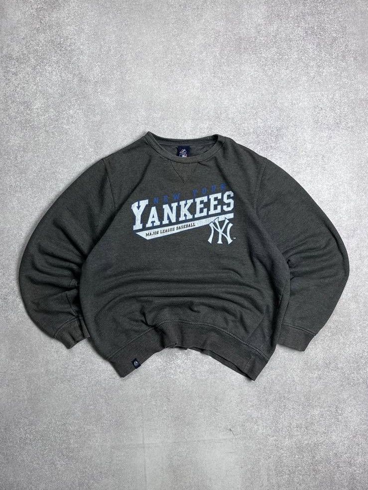 New York Yankees × Vintage Vintage New York Yankees Boxy Sweatshirt Y2K Size US XL / EU 56 / 4 - 1 Thumbnail
