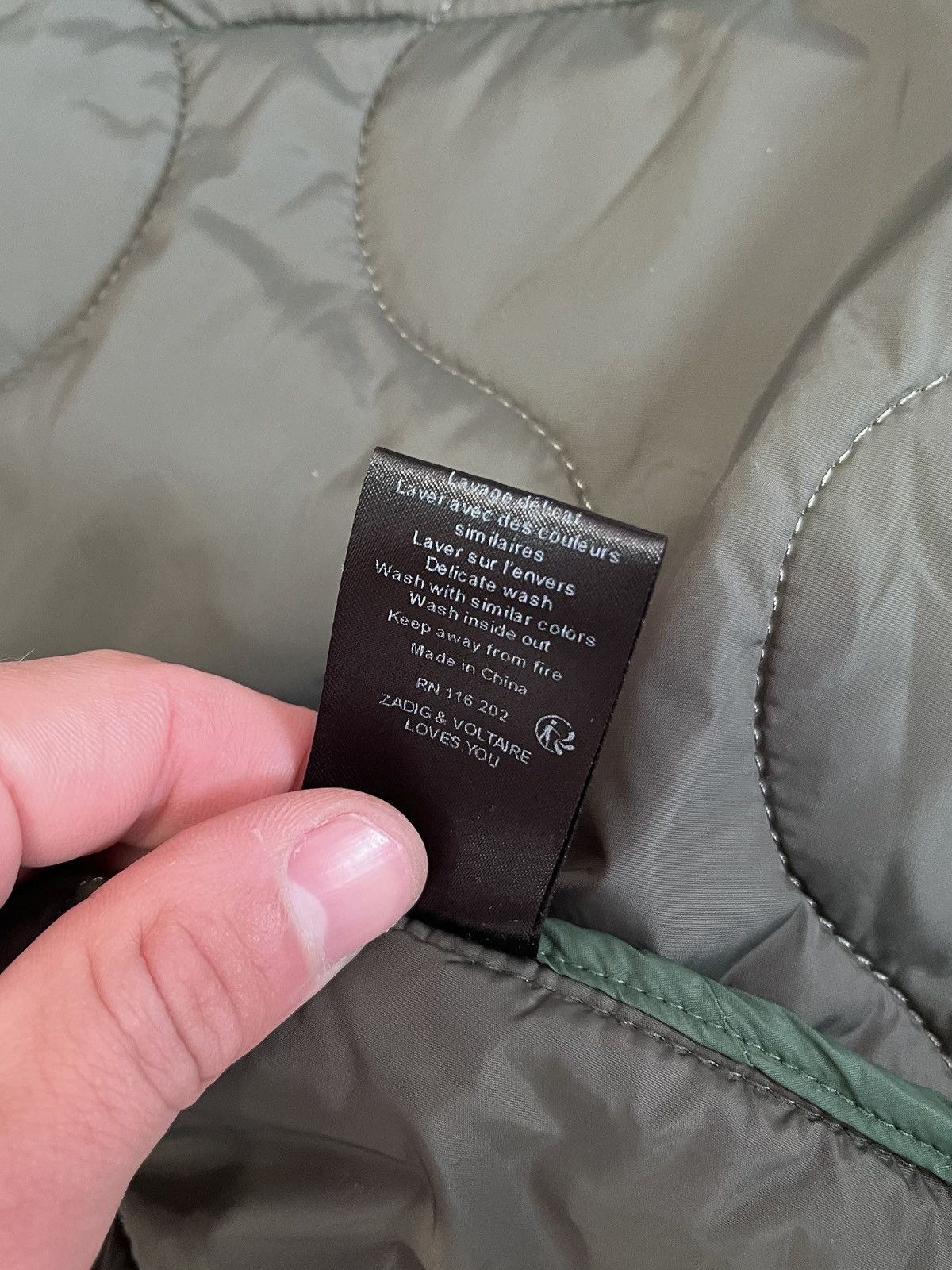 Zadig & Voltaire Zadig & Voltaire Blaka Quilted Jacket Women S Olive Hooded Size S / US 4 / IT 40 - 14 Thumbnail